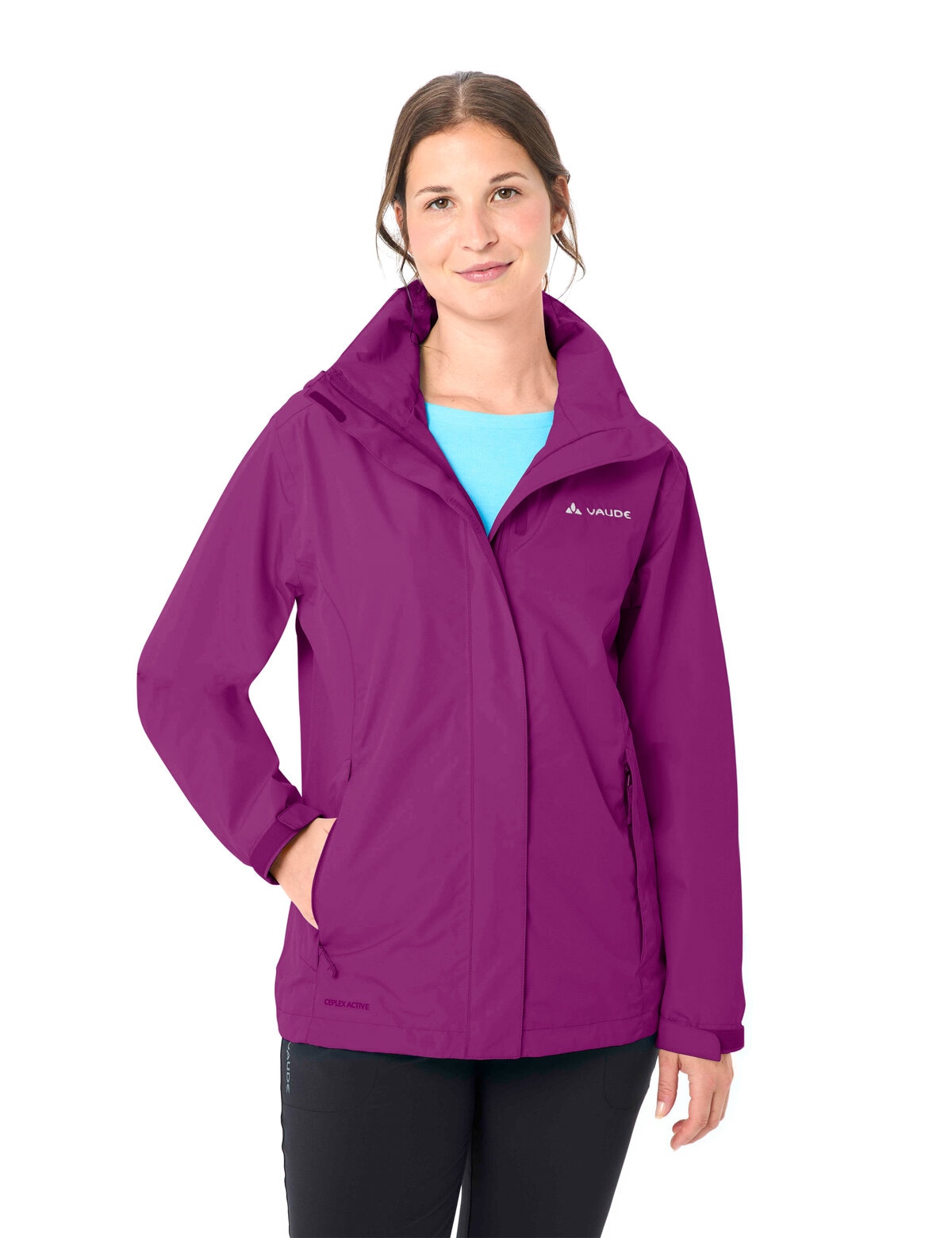 VAUDE Veste de pluie »Women's Escape Light Jacket« avec capuche pour randonnée et trekking, matière respirante, imperméable