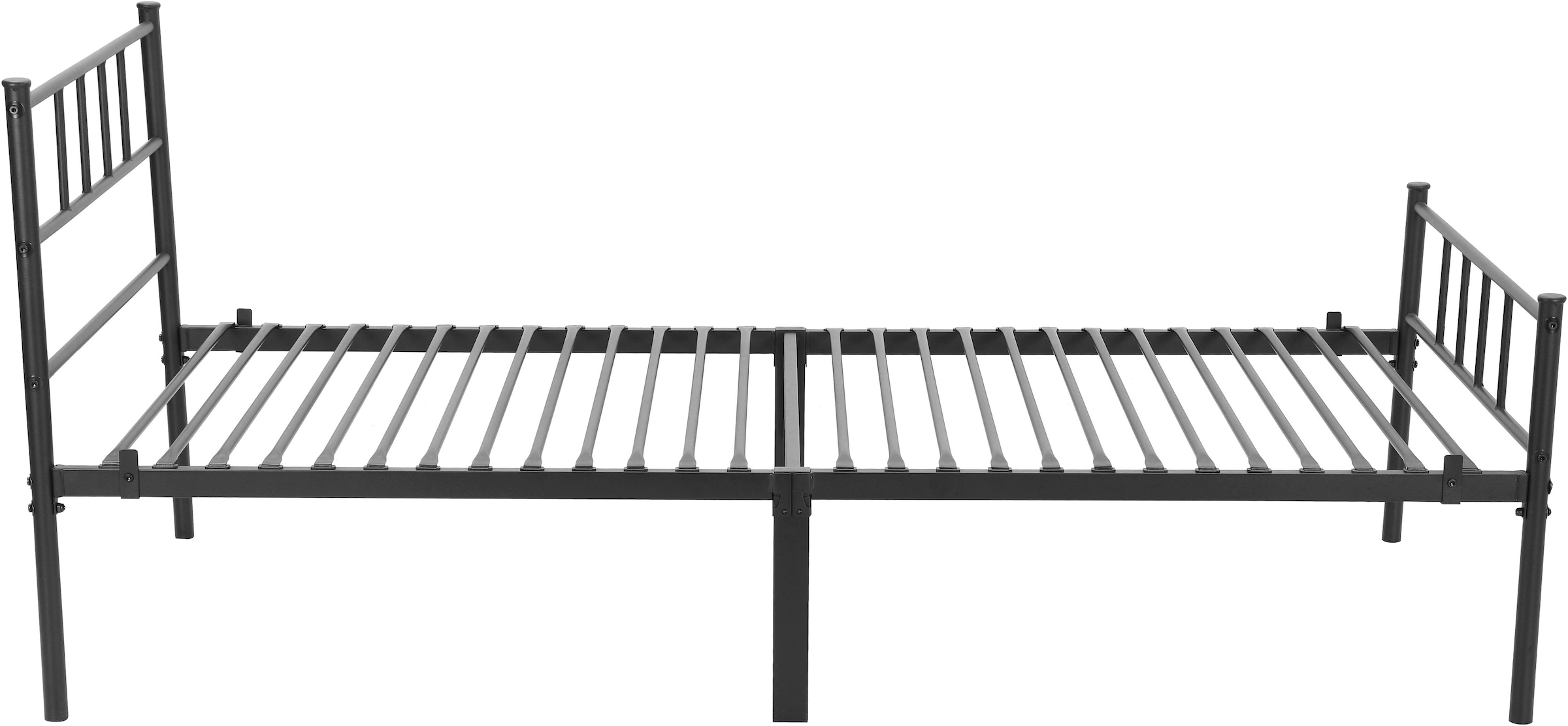 INOSIGN Metallbett »Amrum Bett Bettgestell Bettrahmen Einzelbett Doppelbett Stahlbett«, (2m Länge und in 4 Breiten wählbar - 90, 140, 160, 180 cm), Schlafzimmerbett inkl. 26 Lattenroste zum Schutz der Matratze