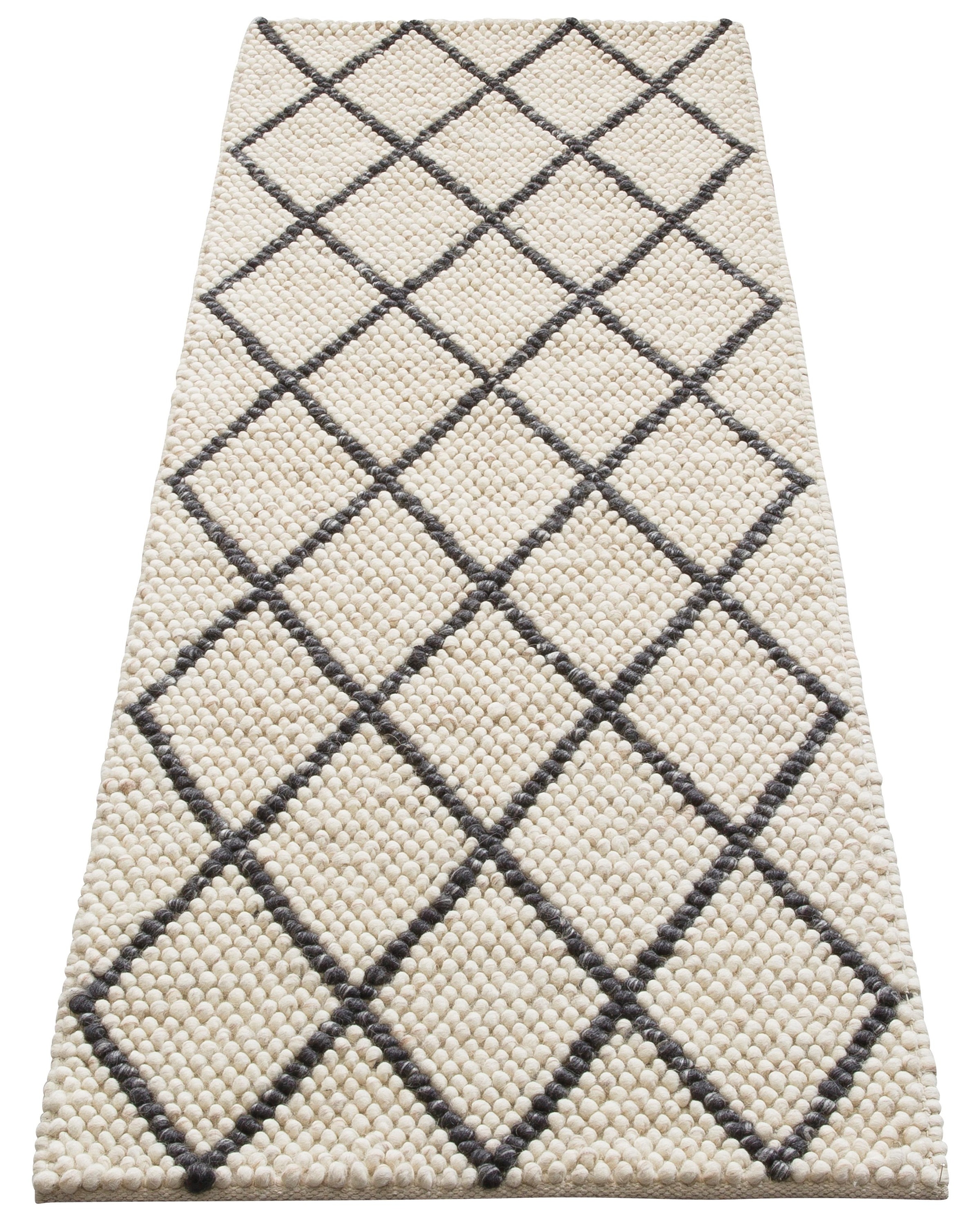 Image of my home Läufer »Lior«, rechteckig, 10 mm Höhe, reine Wolle, Wollteppich, top Qualität, Teppichläufer im Rauten Design, ideale Teppiche für Wohnzimmer, Schlafzimmer, Esszimmer, Arbeitszimmer, Flur & Diele bei Ackermann Versand Schweiz