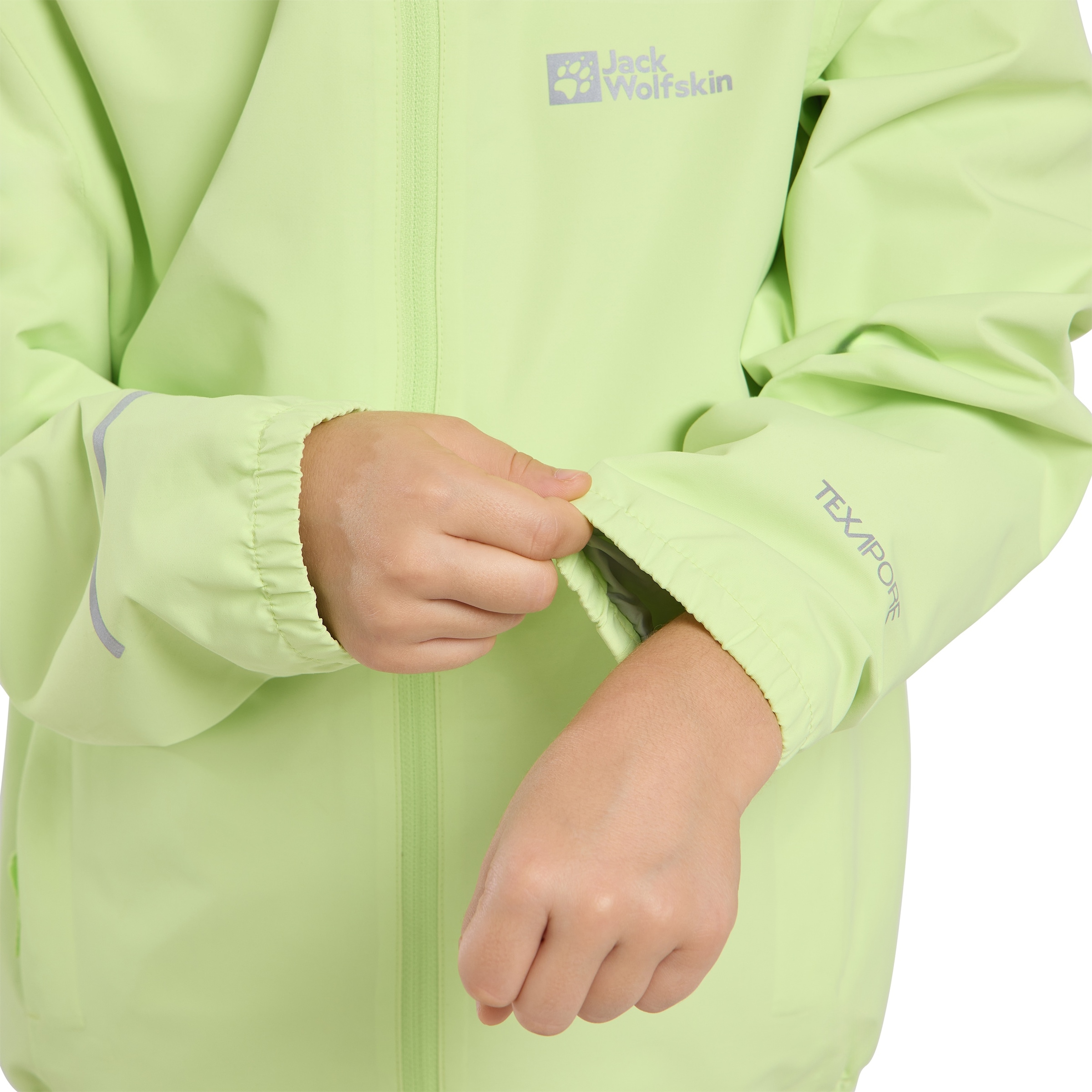 Jack Wolfskin Veste d'extérieur »FLAZE JACKET K« avec capuche pour enfants, avec capuche, léger, compact à ranger, respirant