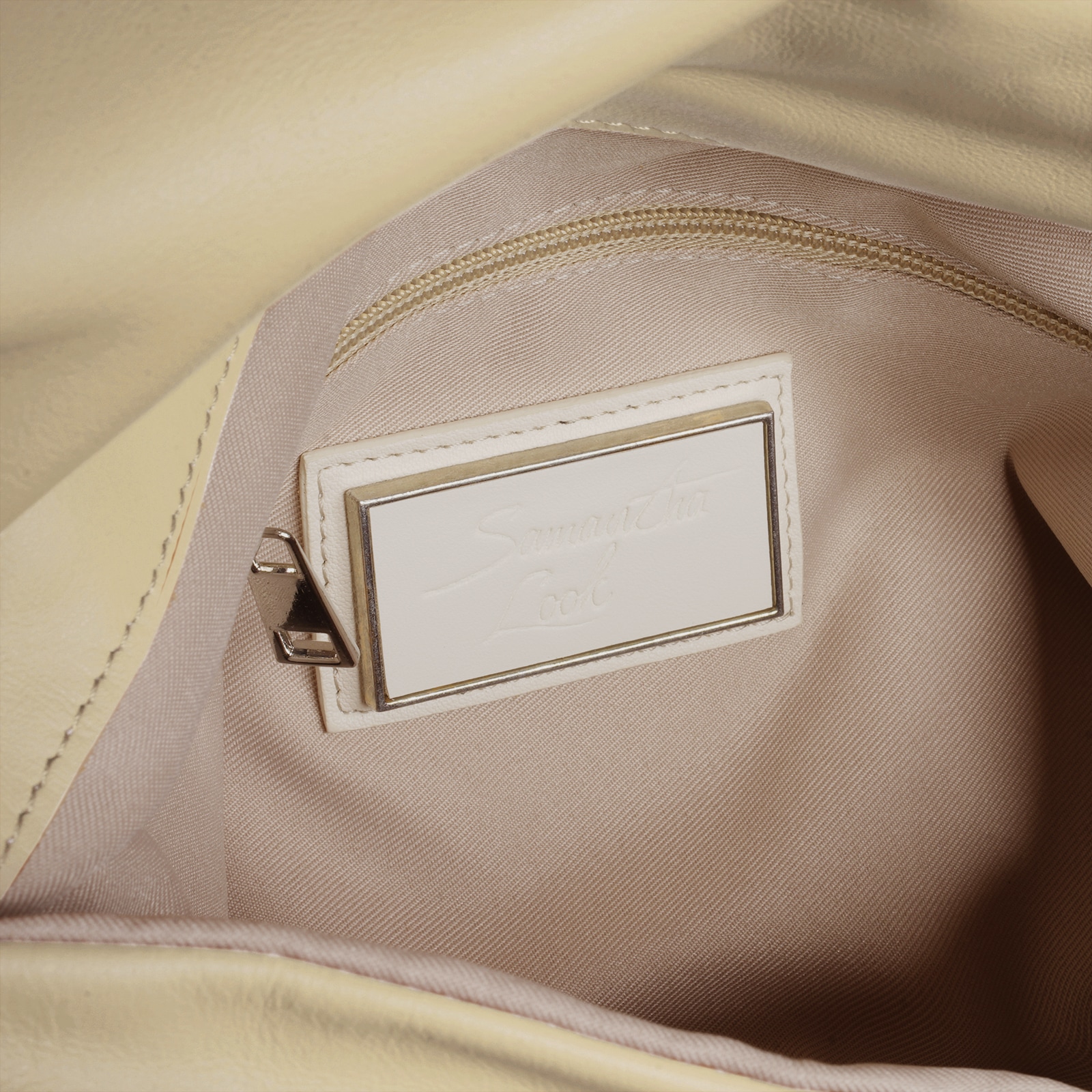 Samantha Look Henkeltasche echt Leder, Made in Italy