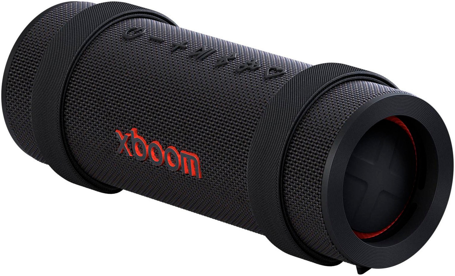 LG Bluetooth-Speaker "xboom GRAB" 1.1 (Bluetooth Apple Siri Beleuchtungseffekte EQ Modi Extra Bass Google Assistant Lautstärkeanpassung Multipoint Anbindung Wireless Party Connect 30 W)