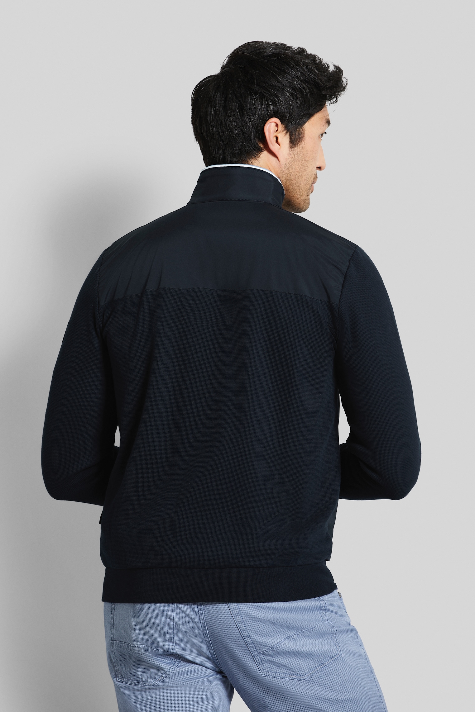 bugatti Sweatjacke, mit Reiskornstruktur