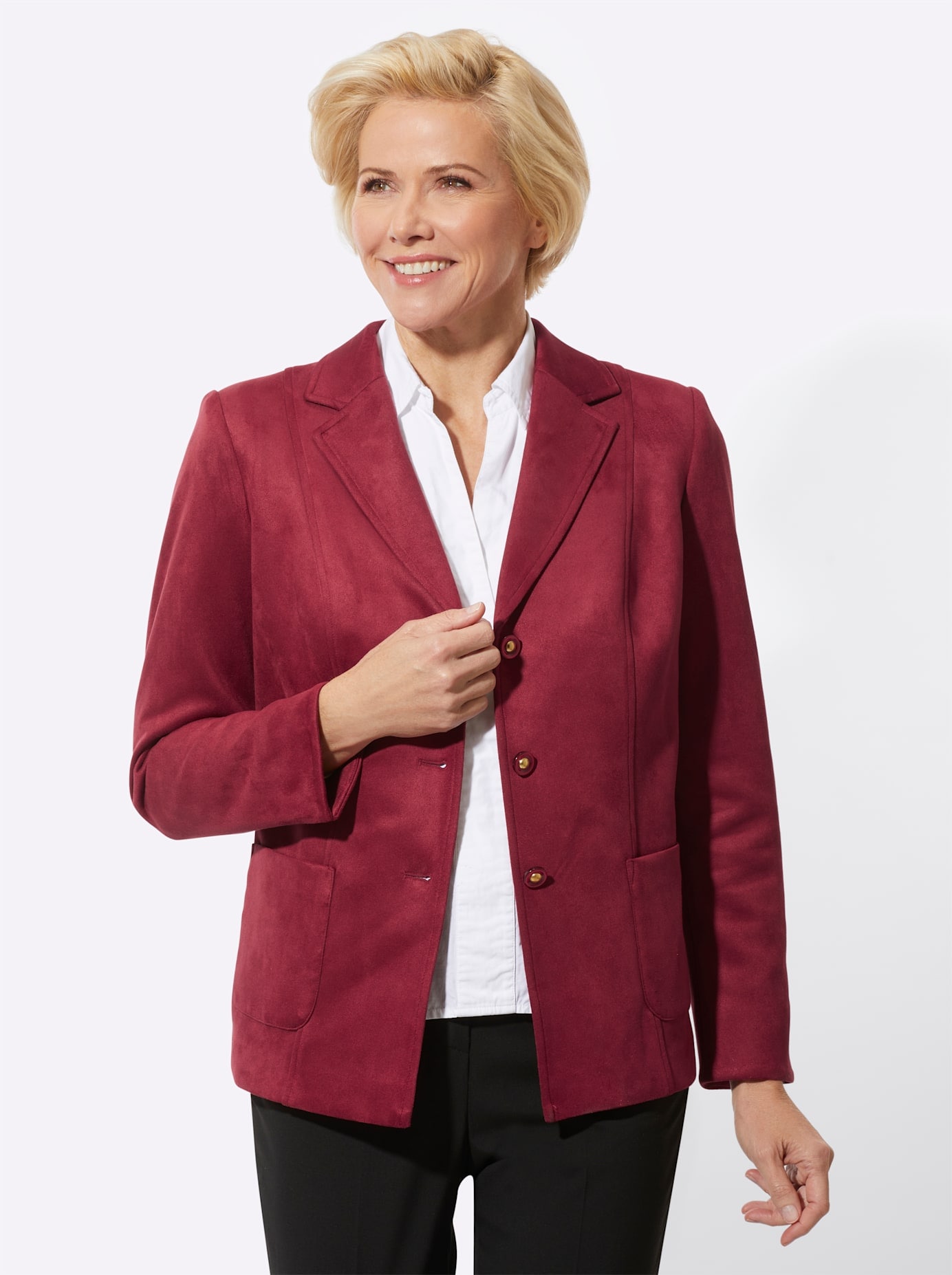 Image of Classic Jackenblazer "Lederimitat-Blazer"