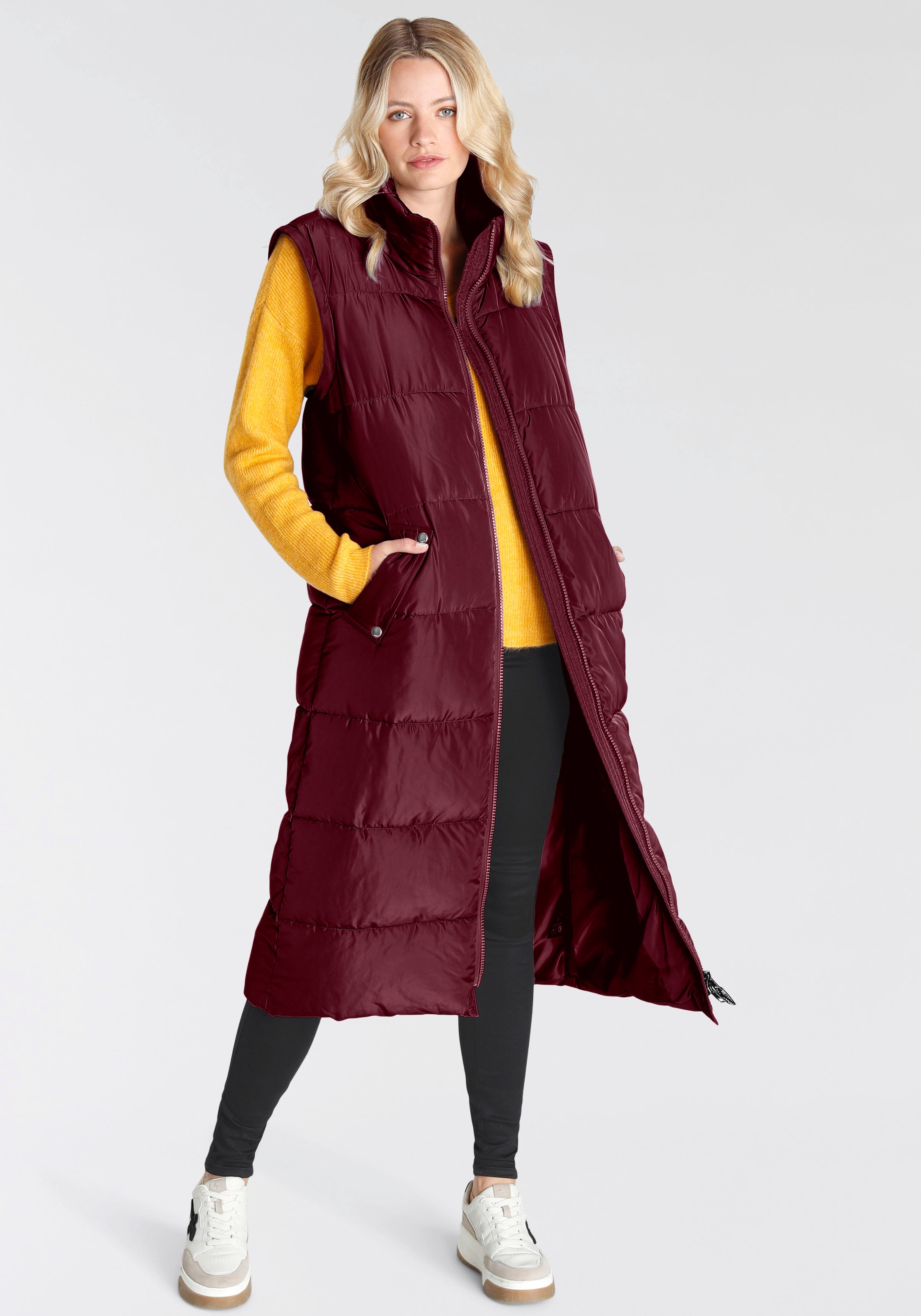 ONLY Steppmantel »ONLIRINA X-LONG 2IN1 PUFFER OTW«, auch als Weste tragbar