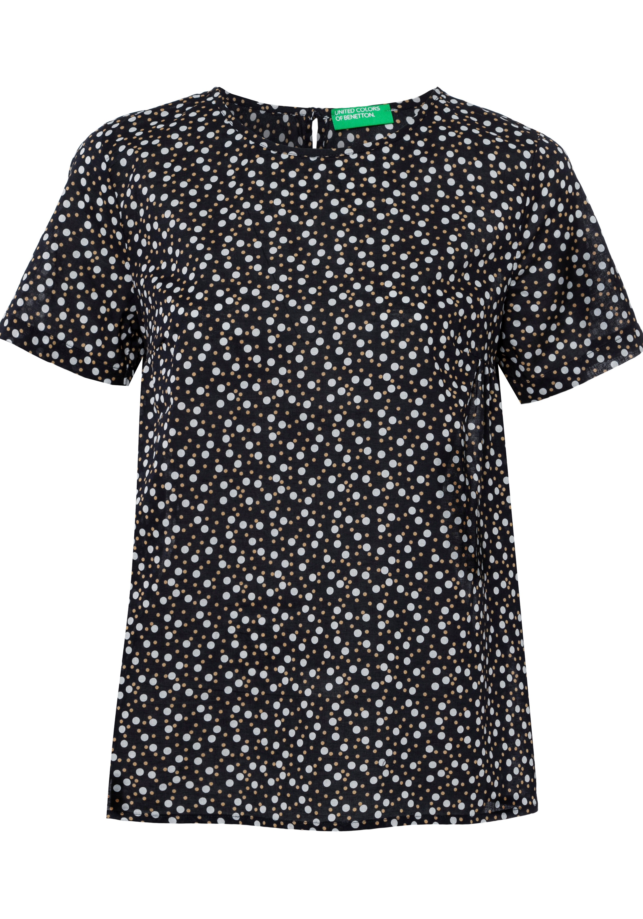 Image of United Colors of Benetton Kurzarmbluse, mit femininem Rundhalsausschnitt bei Ackermann Versand Schweiz