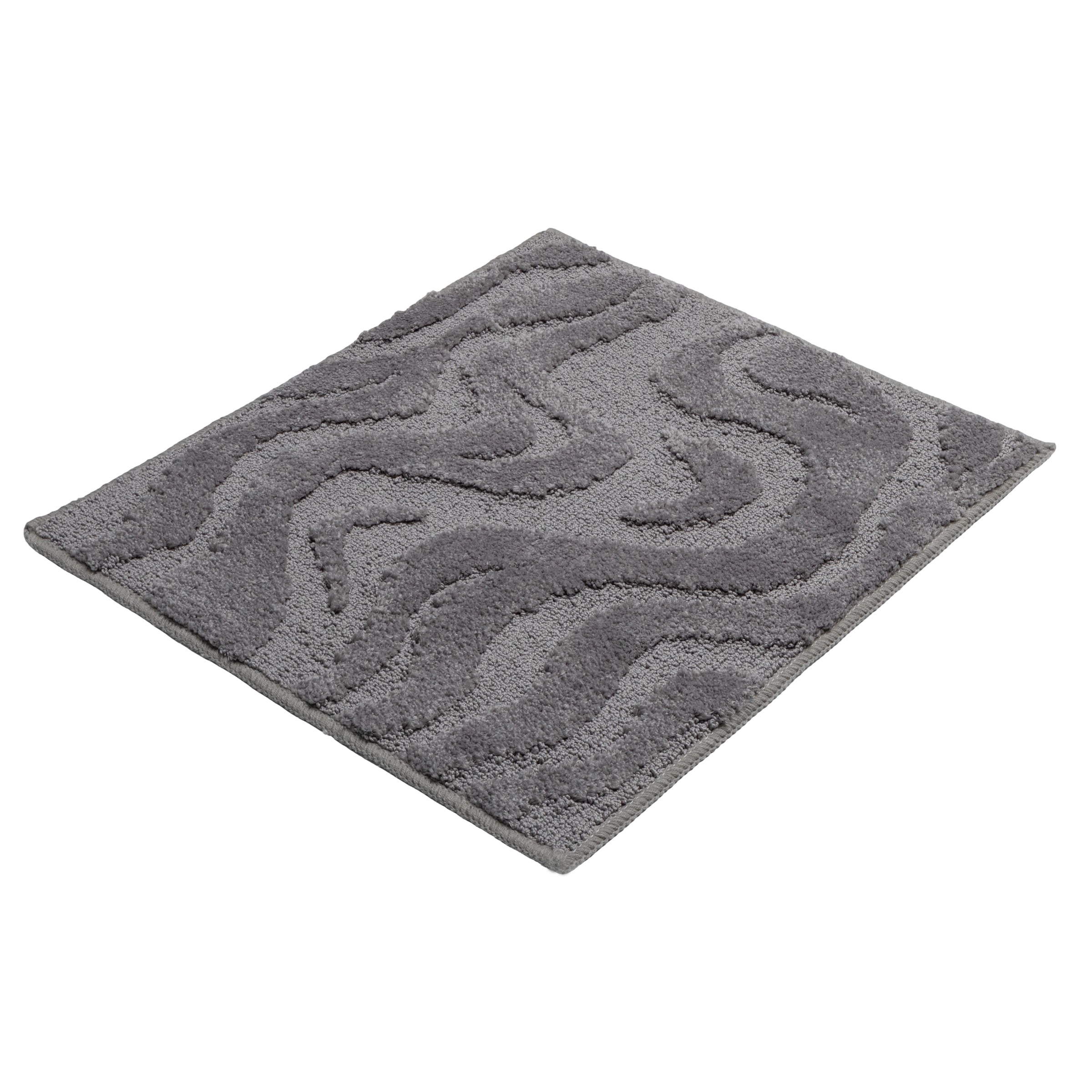 GOODproduct Badematte »Wave, Badvorleger, Badezimmer Teppich« Höhe 10 mm rutschhemmend beschichtet fussbodenheizungsgeeignet | schnell trocknend Hoch-Tief-Effekt, modernes Muster, Welle, Badteppich, Duschvorleger
