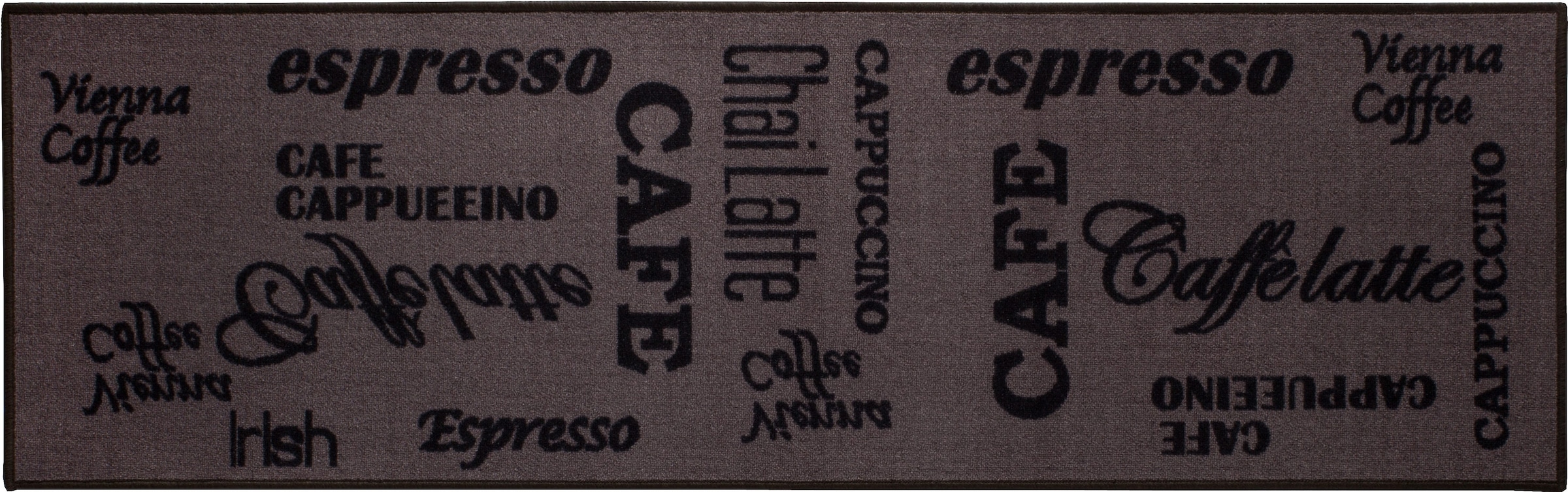 »Espresso«, Küche Andiamo rutschhemmend, Schriftzug, rechteckig, mit Küchenläufer