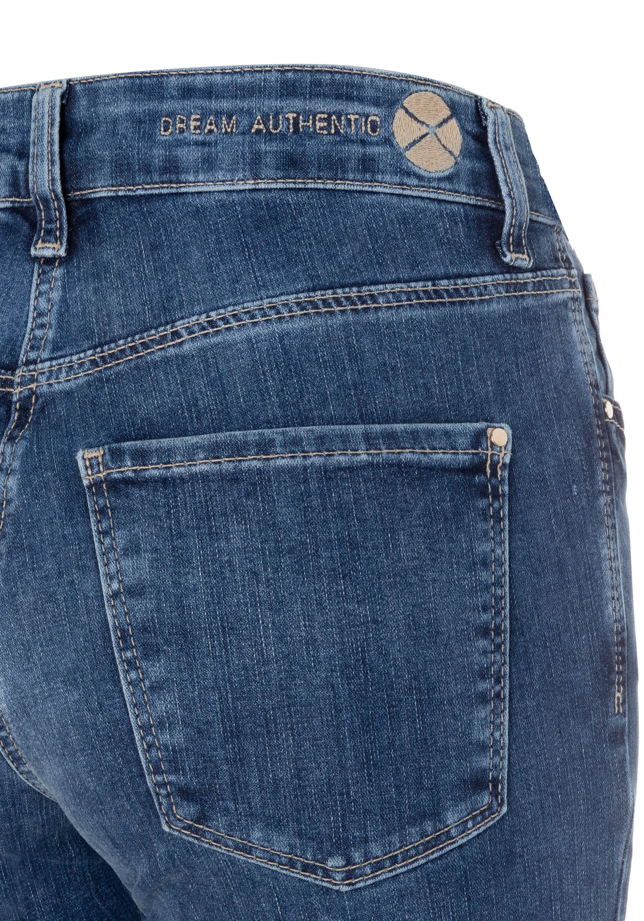 MAC Jeans 3/4 »Dream Kick« ourlet raccourci à la mode et légèrement évasé