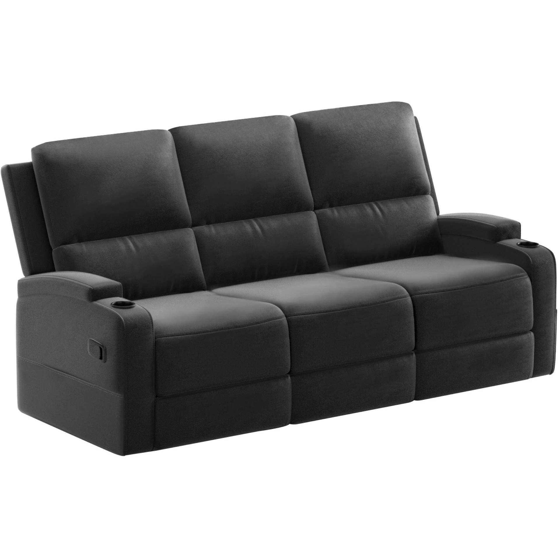 Home affaire 3-Sitzer »Napori« Kinosofa mit 2 x Relaxfunktion und Getränkehalter