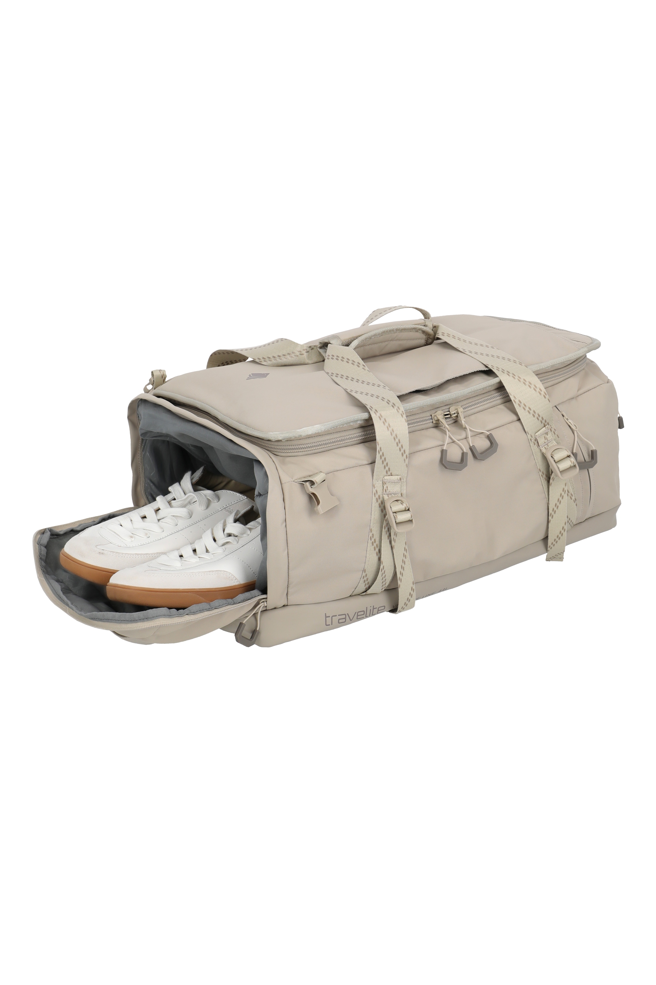 travelite Sac de voyage »VENTURE LINE Duffle Bag« en nylon robuste avec options de port flexibles et compartiment à chaussures
