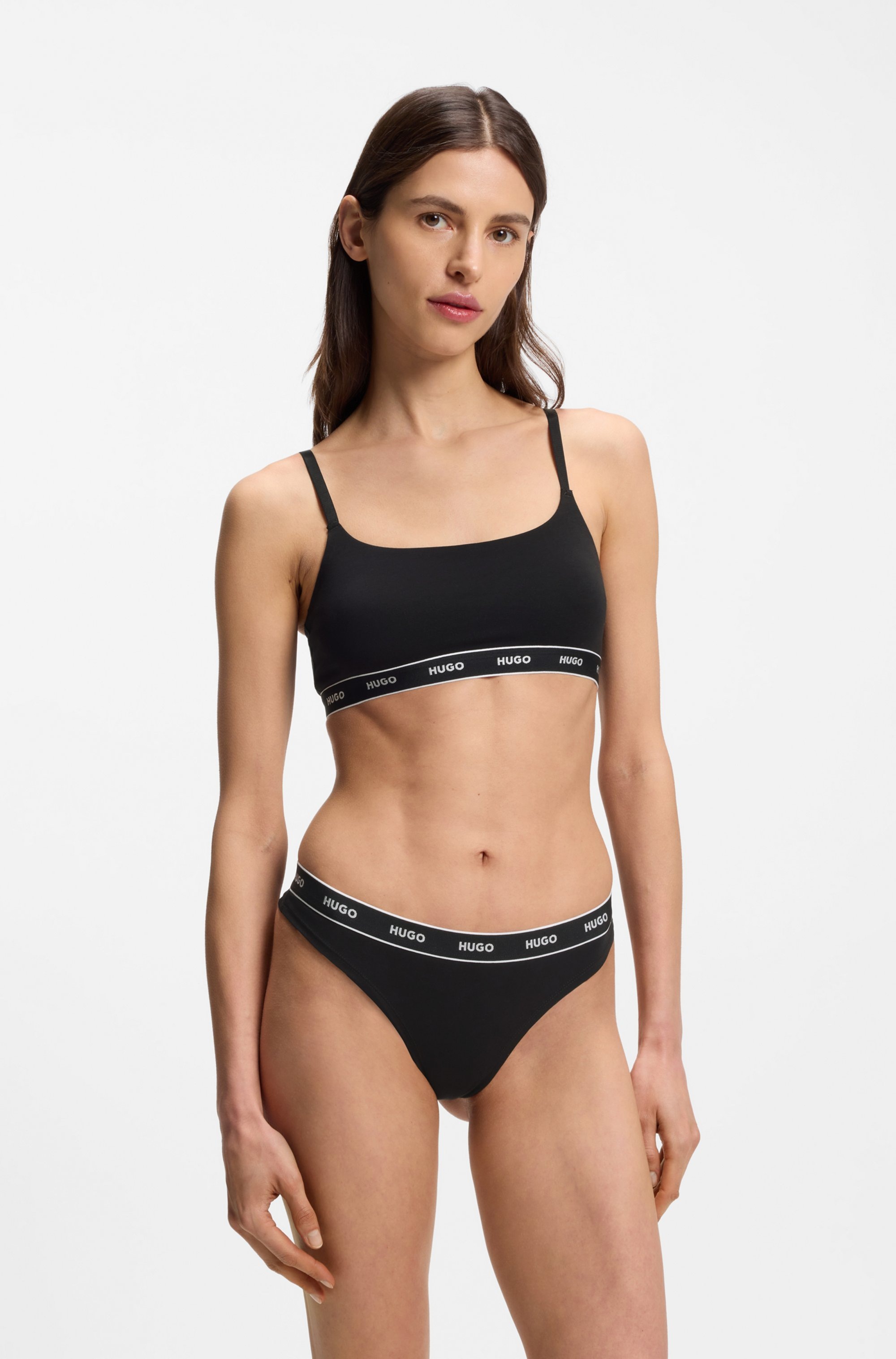 HUGO Underwear Brassière »TWIN BRALETTE DESIGN« 2 ohne Verschluss, ohne Polsterung