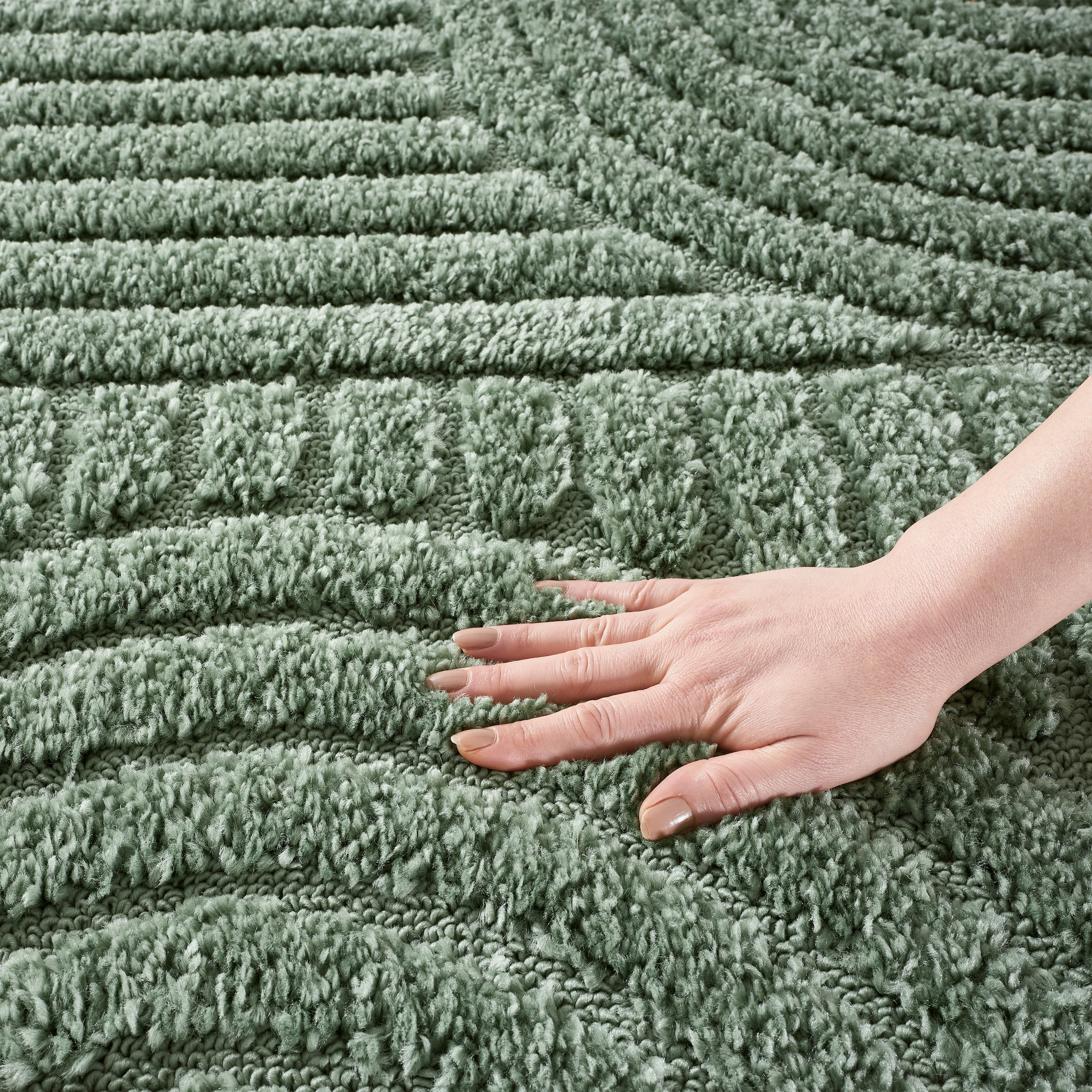 GOODproduct Teppich »Jonne, Boho-Design, Scandi, Designteppich« rechteckig 20 mm Höhe Hoch-Tief, 3D Optik, skandinavischer Stil, Wohnzimmer, Schlafzimmer