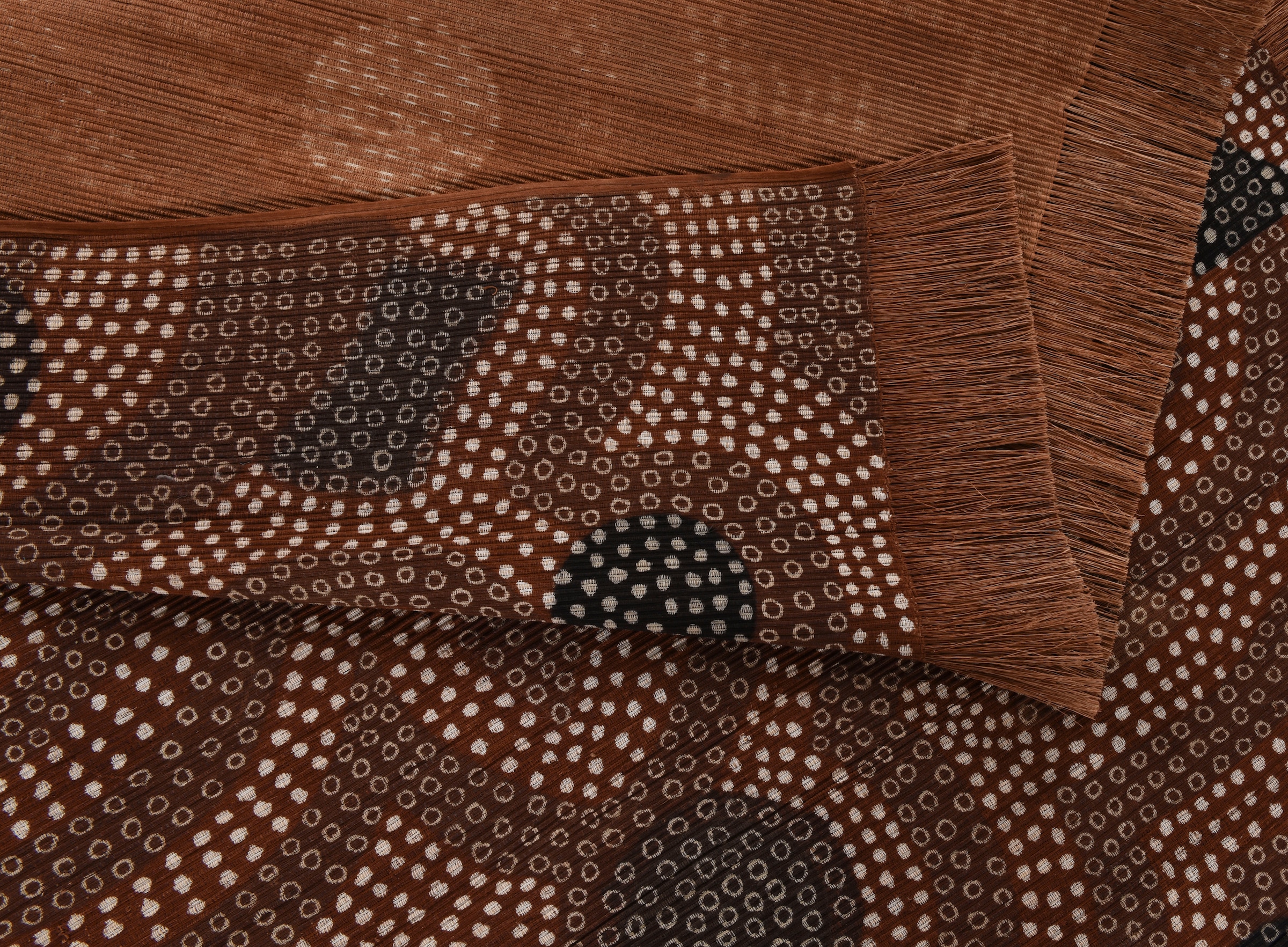 DIE HAUSKUNST Tapis »Dakan« Rectangulaire 4 mm Höhe Flachgewebe, handgewebt, mit Fransen