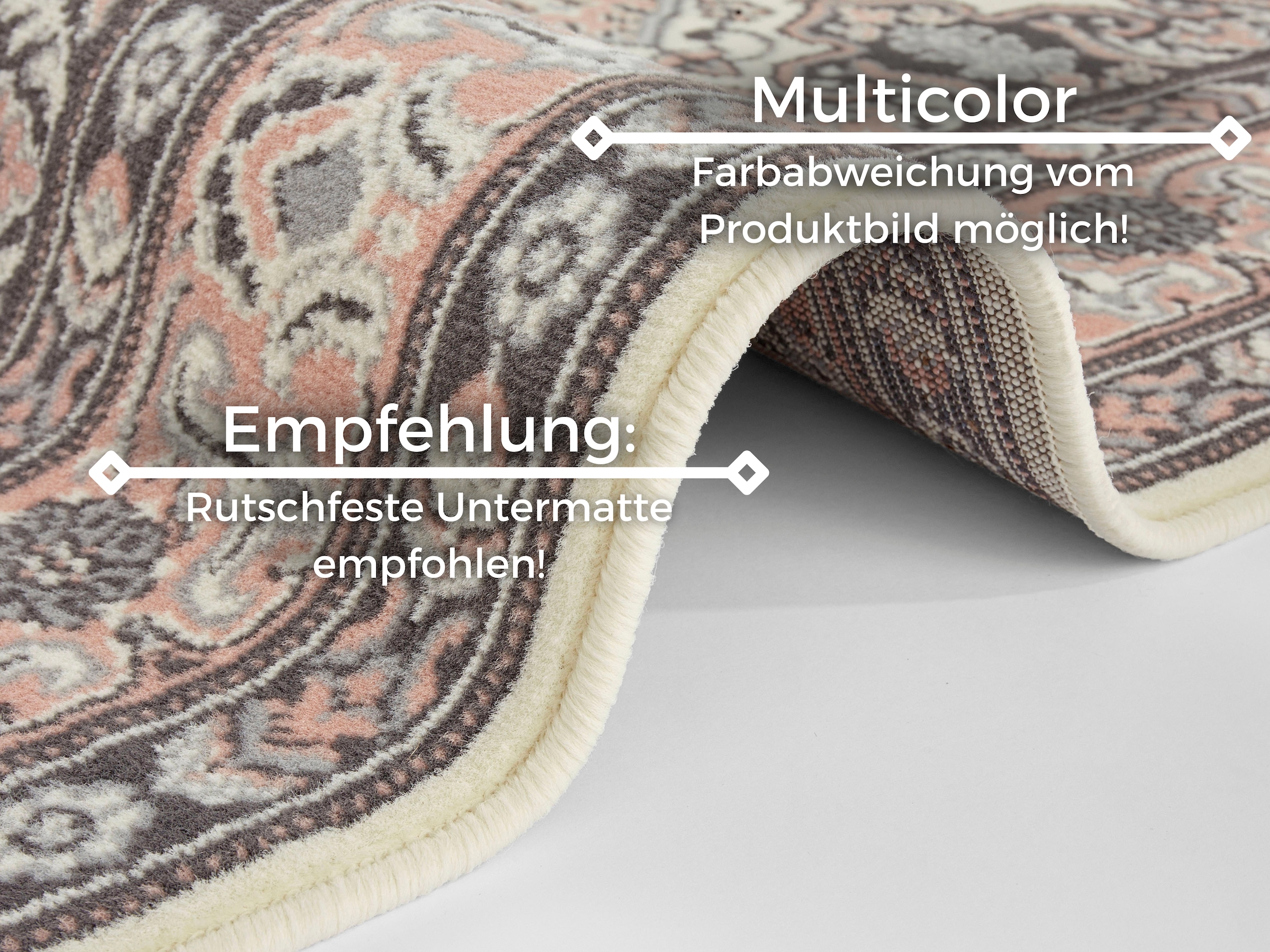 HANSE Home Teppich »Parun Täbriz«, rechteckig, 9 mm Höhe, Kurzflor, Orient, Läufer, Vintage, Esszimmer, Wohnzimmer, Flur