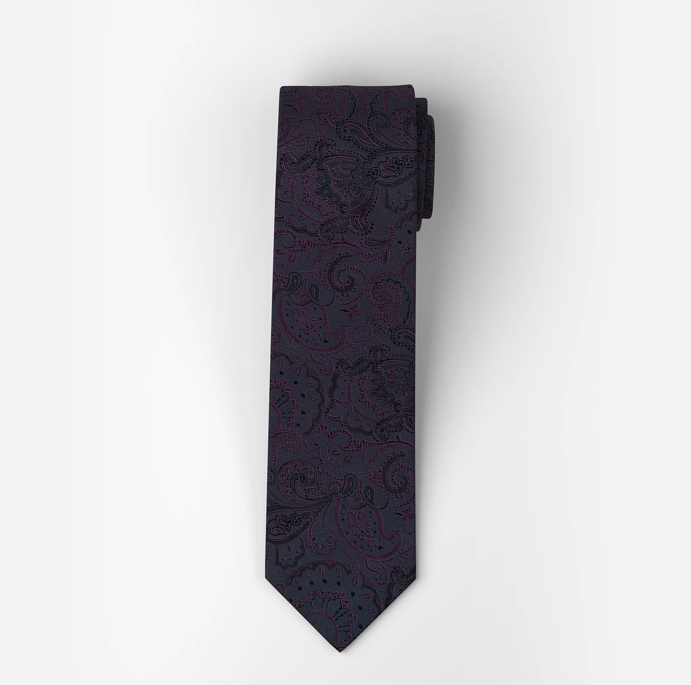 OLYMP Krawatte reine Seide, modisches Muster, 6,5 cm