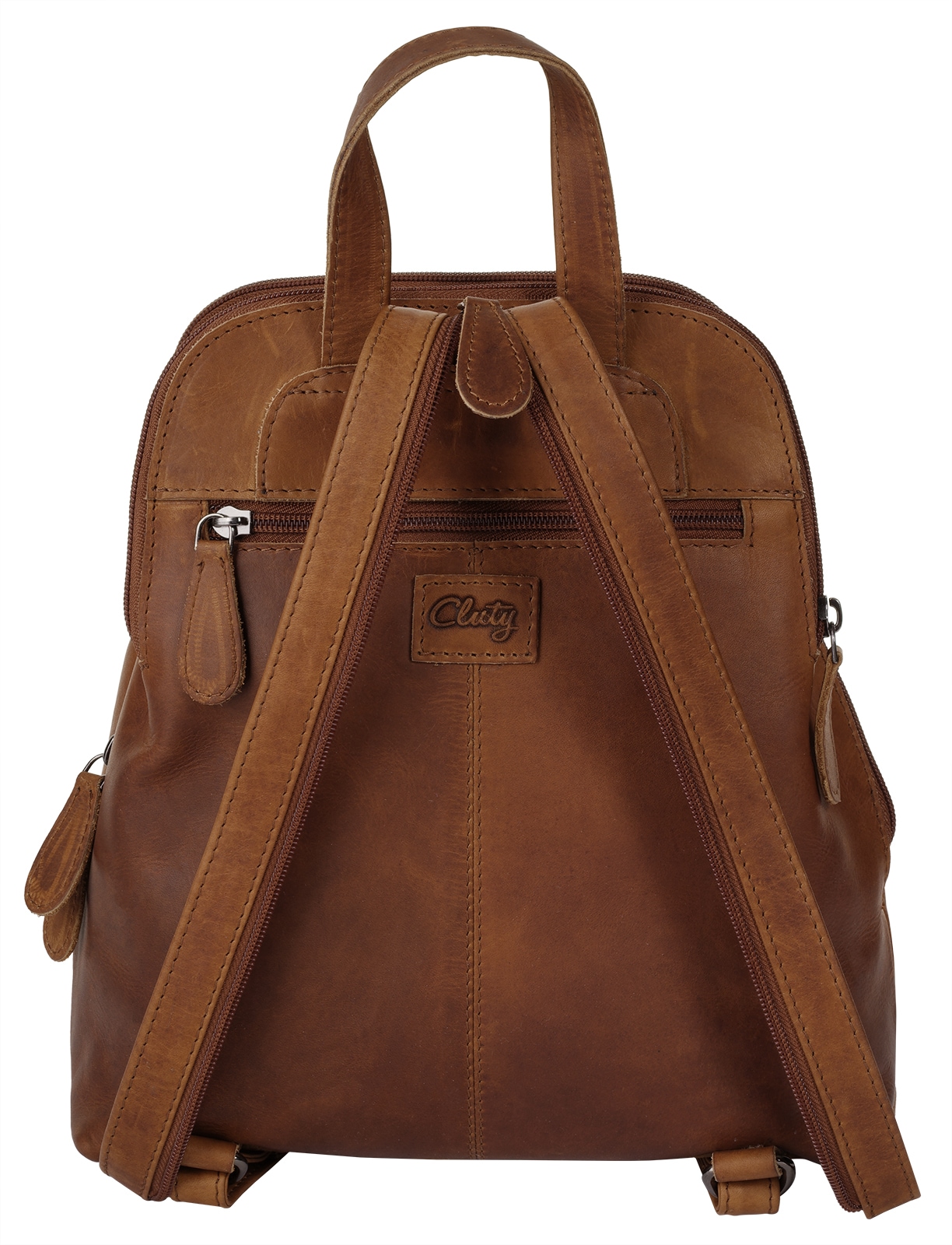 Cluty Cityrucksack, echt Leder