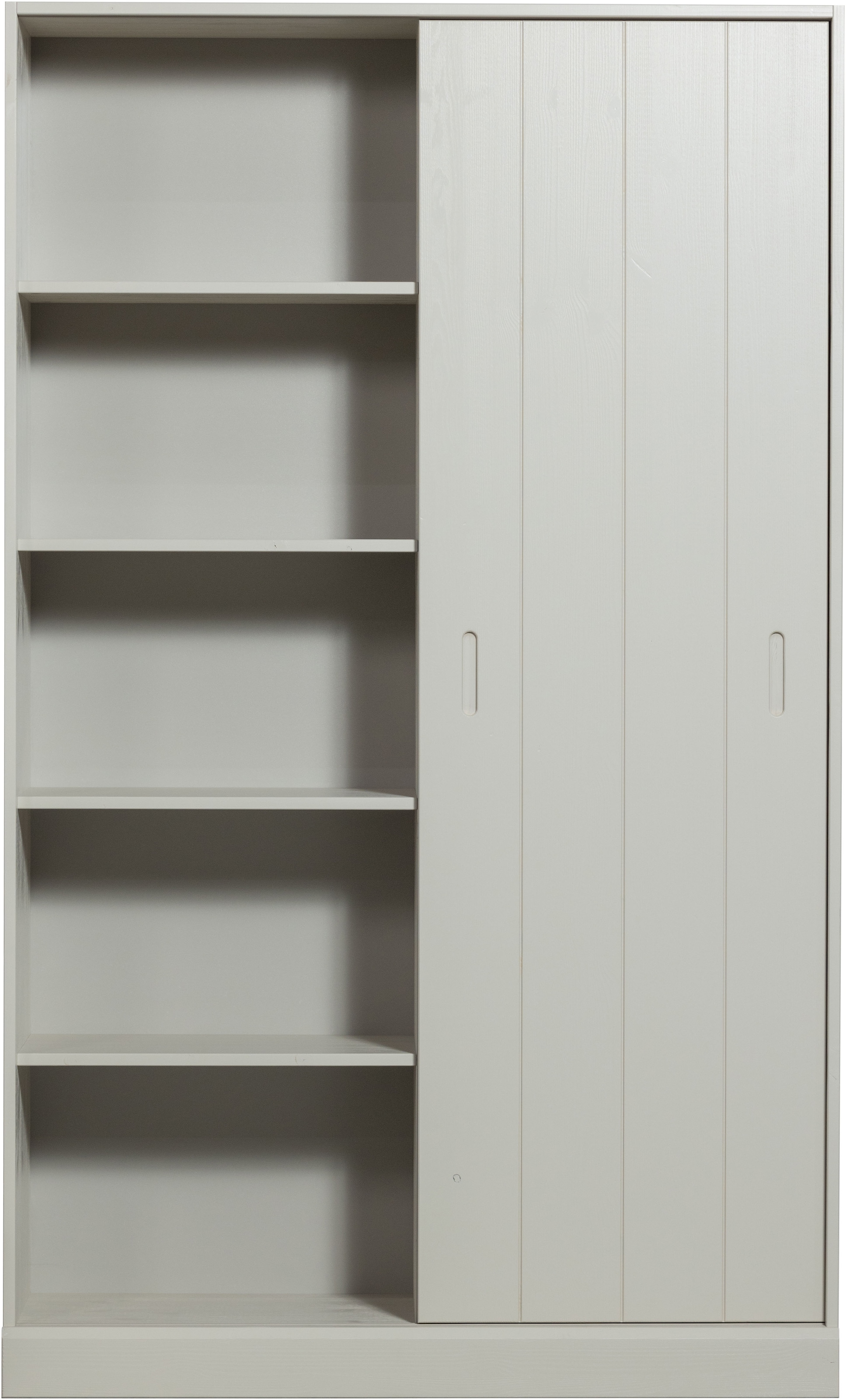 WOOOD Mehrzweckschrank »Mila FSC® Mix Kiefernholz mit Schiebetür und Schubladen 120x42x200 cm« Sichtbare Maserung, Tragkraft 10 kg pro Boden, einfach zu montieren