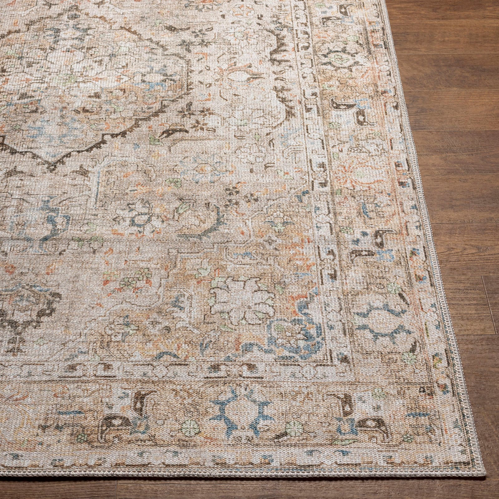 Livabliss Teppich »BAKU«, rechteckig, 4 mm Höhe, Maschinenwaschbar, Vintage Kurzflor Wohnzimmerteppich, Schlafzimmer