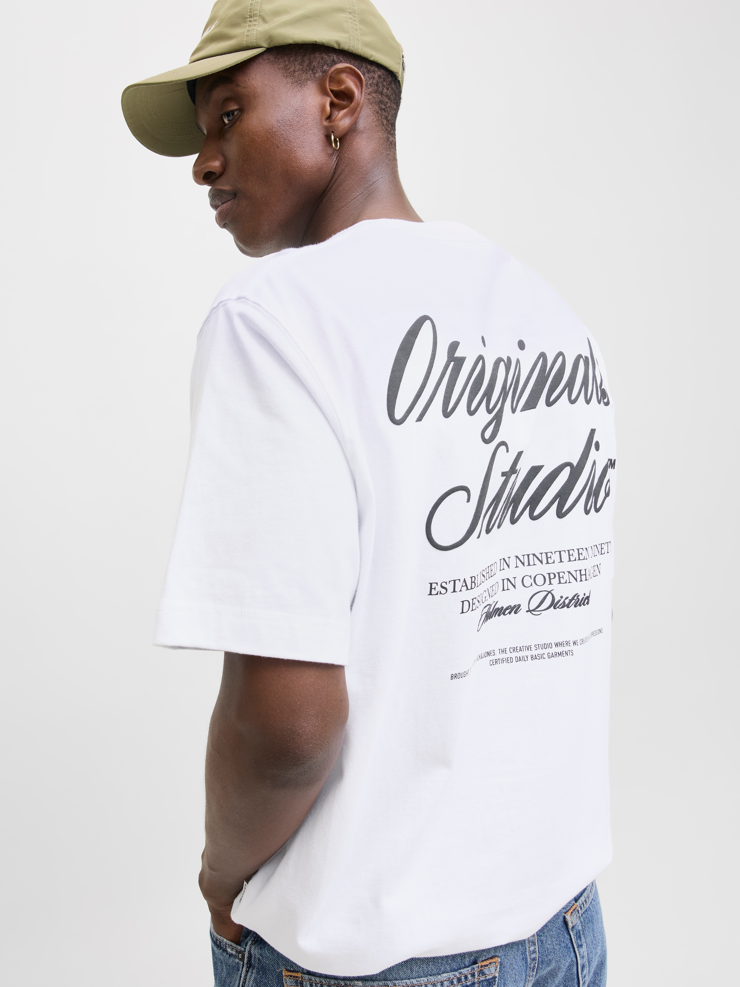 Jack & Jones Kurzarmshirt »JORNORREBRO TYPO TEE SS CREW NECK NOOS«