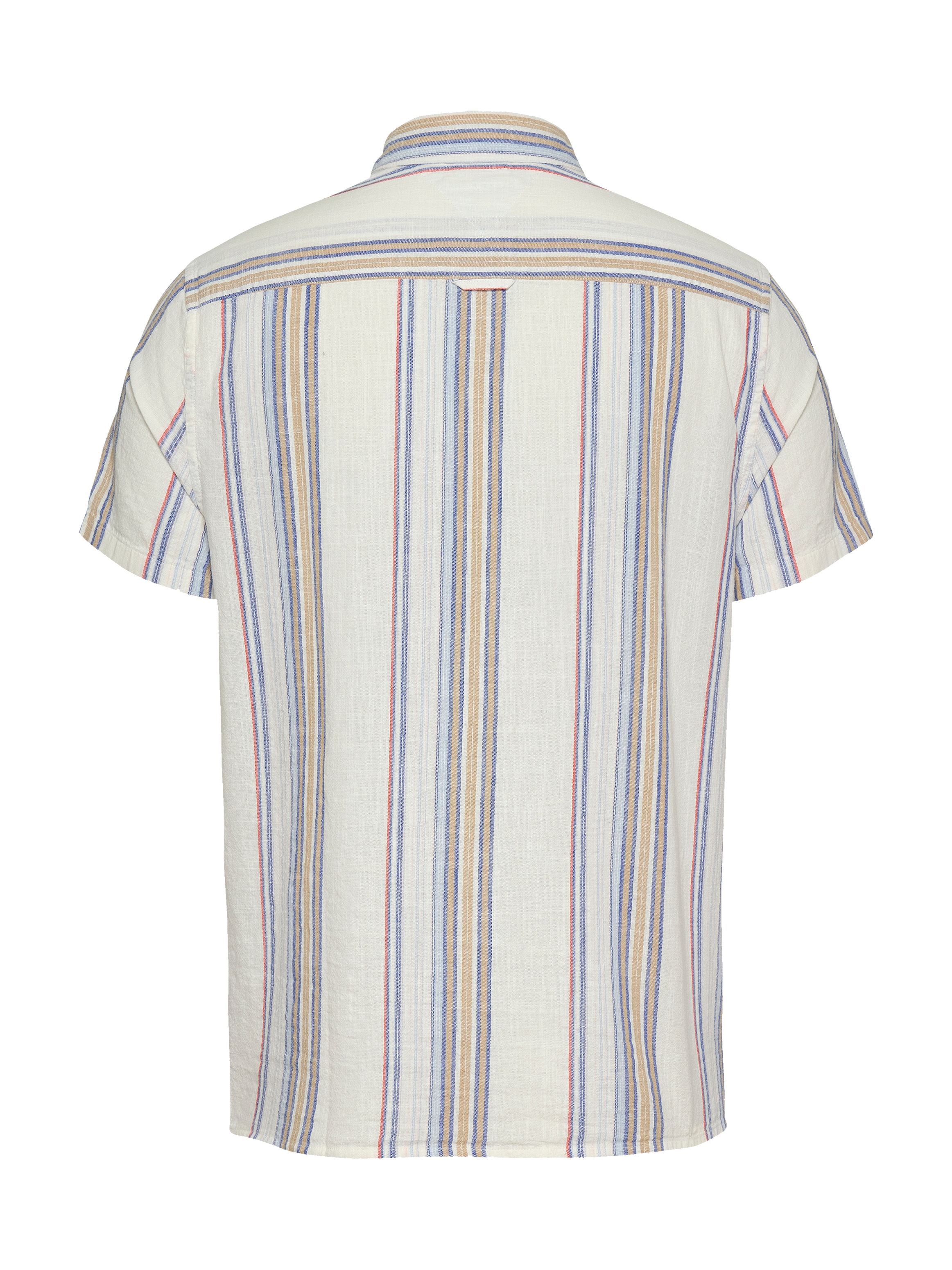 Tommy Jeans Kurzarmhemd »TJM REG SLUB STRIPE SS SHIRT EXT«, modische mehrfarbig gestreift