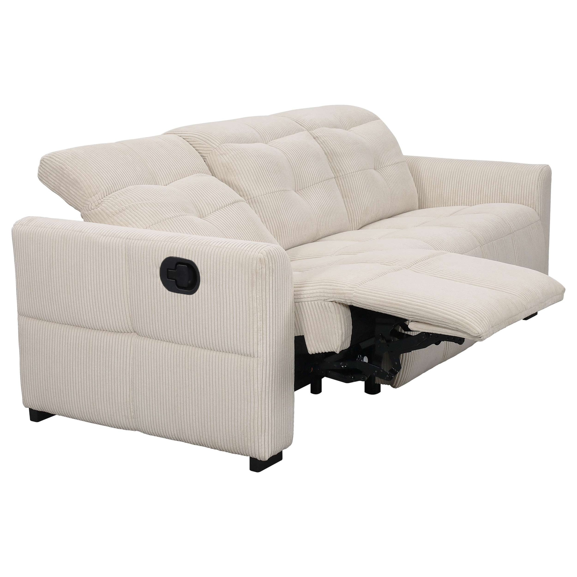 GOODproduct »CAARLA Cord, Sofa, 224 cm, man. oder elektr. Relaxfunktion (USB-A/C)« mit USB-A und USB-C bei elektrischer Ausführung, Kopfteilverstellung