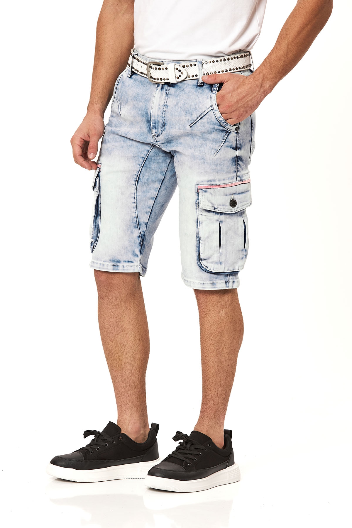 Cipo & Baxx Short en jean Baumwollmischung, regular fit