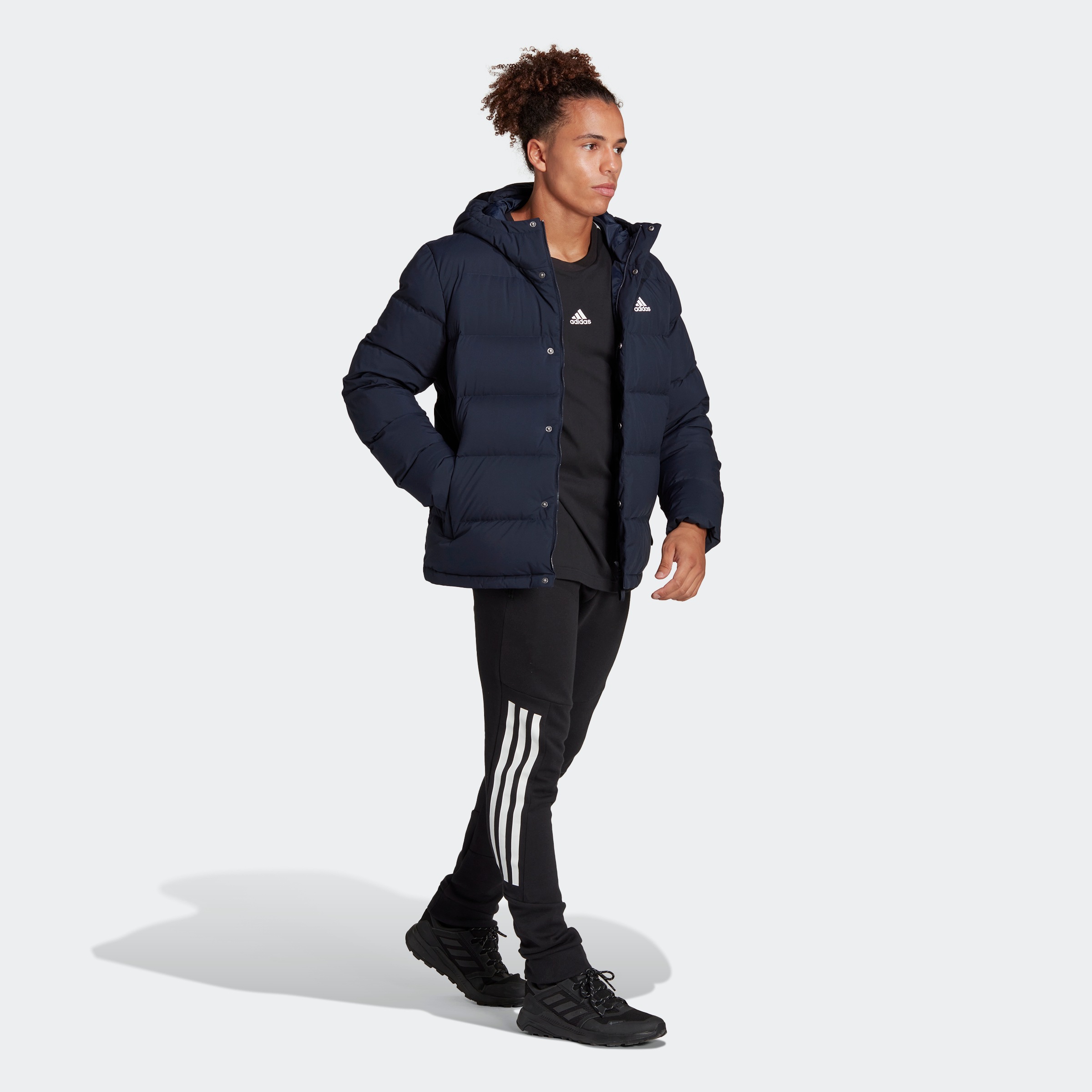 adidas Sportswear Outdoorjacke »HELIONIC HOODED DAUNENJACKE«, mit Kapuze kaufen