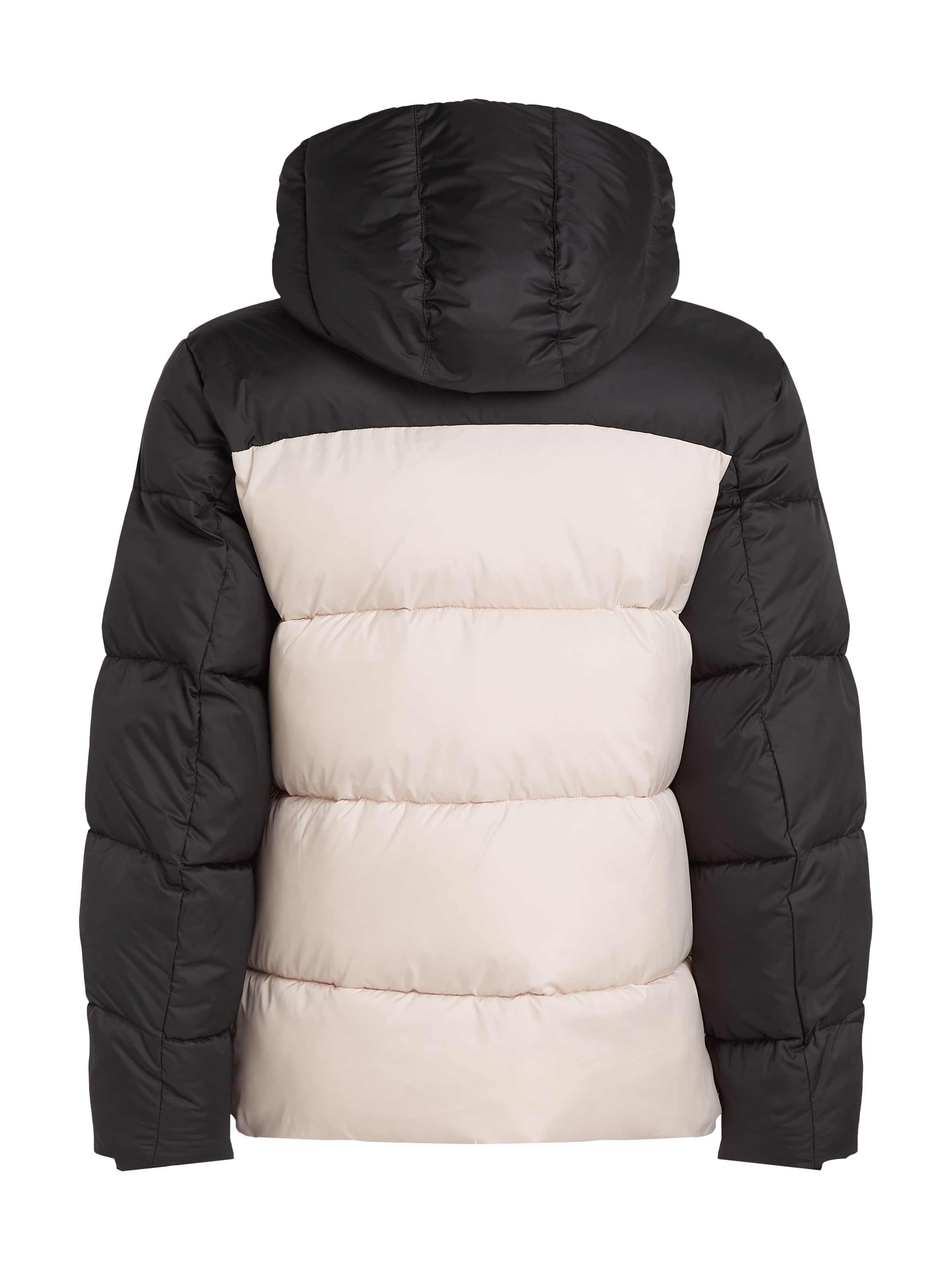 Calvin Klein Outdoorjacke »HOODED QUILT COLOR-BLOCK PUFFER«, mit Kapuze, mit Logopatch