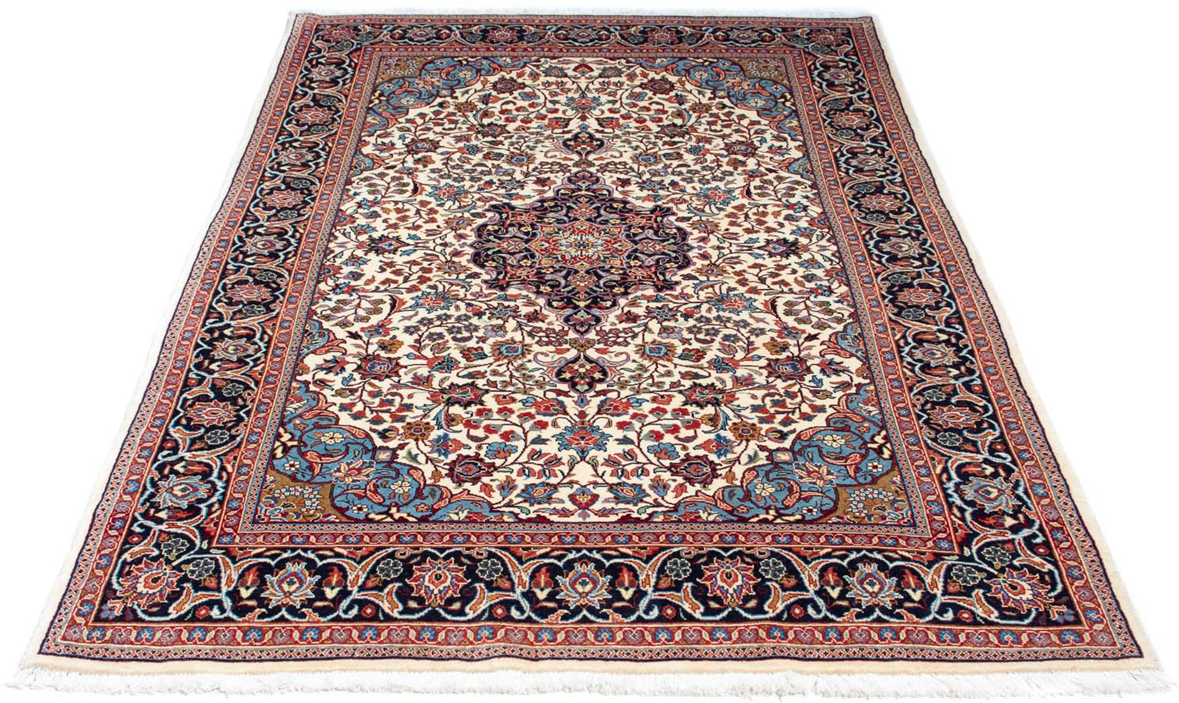 Image of morgenland Orientteppich »Perser - Classic - 213 x 129 cm - beige«, rechteckig, 10 mm Höhe, Wohnzimmer, Handgeknüpft, Einzelstück mit Zertifikat bei Ackermann Versand Schweiz