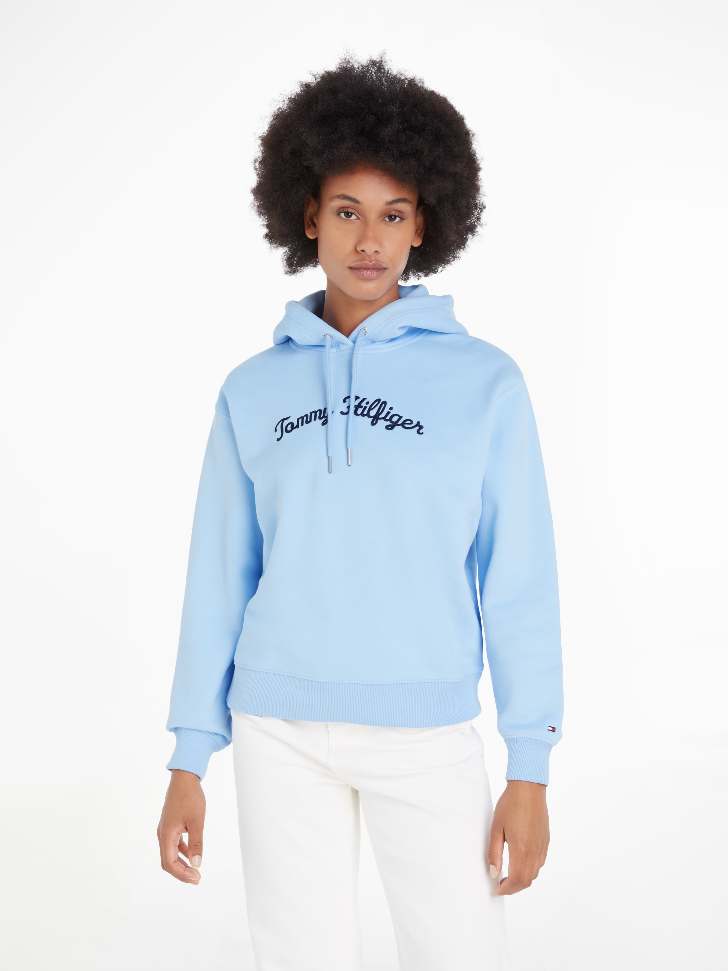 Tommy Hilfiger Kapuzensweatshirt »IM REG SCRIPT HILFIGER HOODIE«, mit Tommy Hilfiger Script Logo-Schriftzug