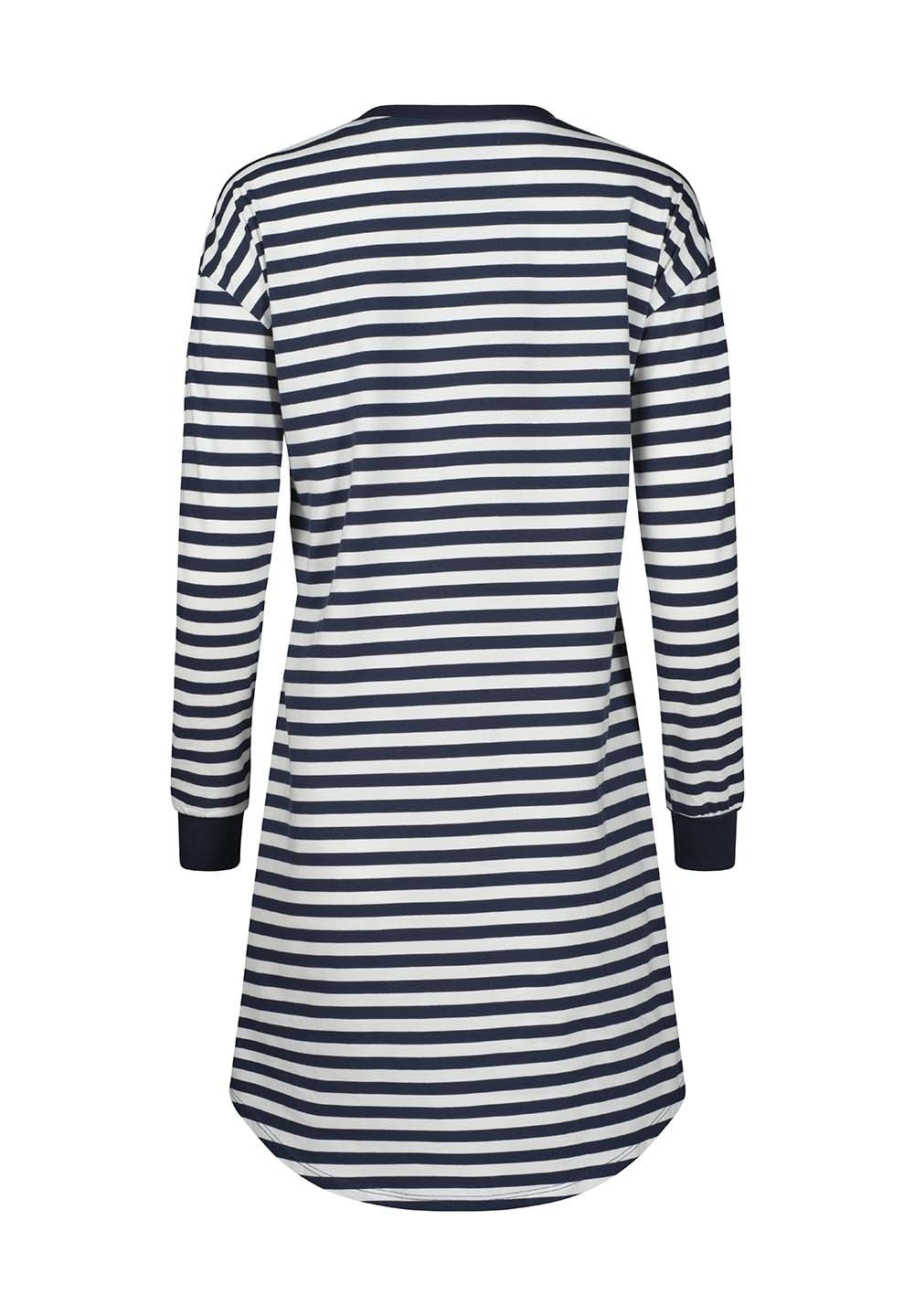 Skiny Chemise de nuit »Night In Mix & Match« col rond, manches longues, mélange coton, confortable