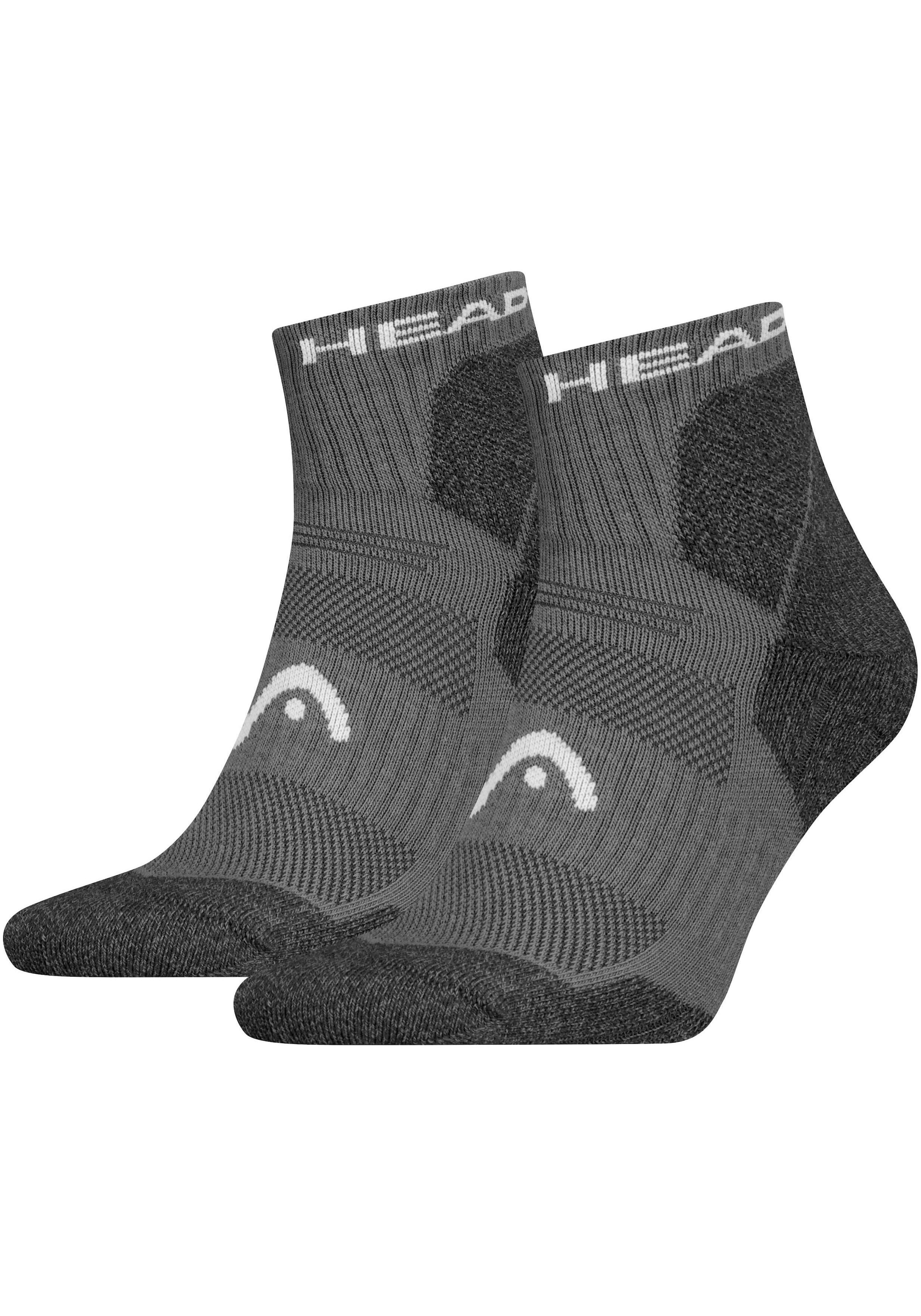 Head Kurzsocken »HEAD HIKING ALL CLIMATES QUARTER«, (2er Pack), mit Logostickerei