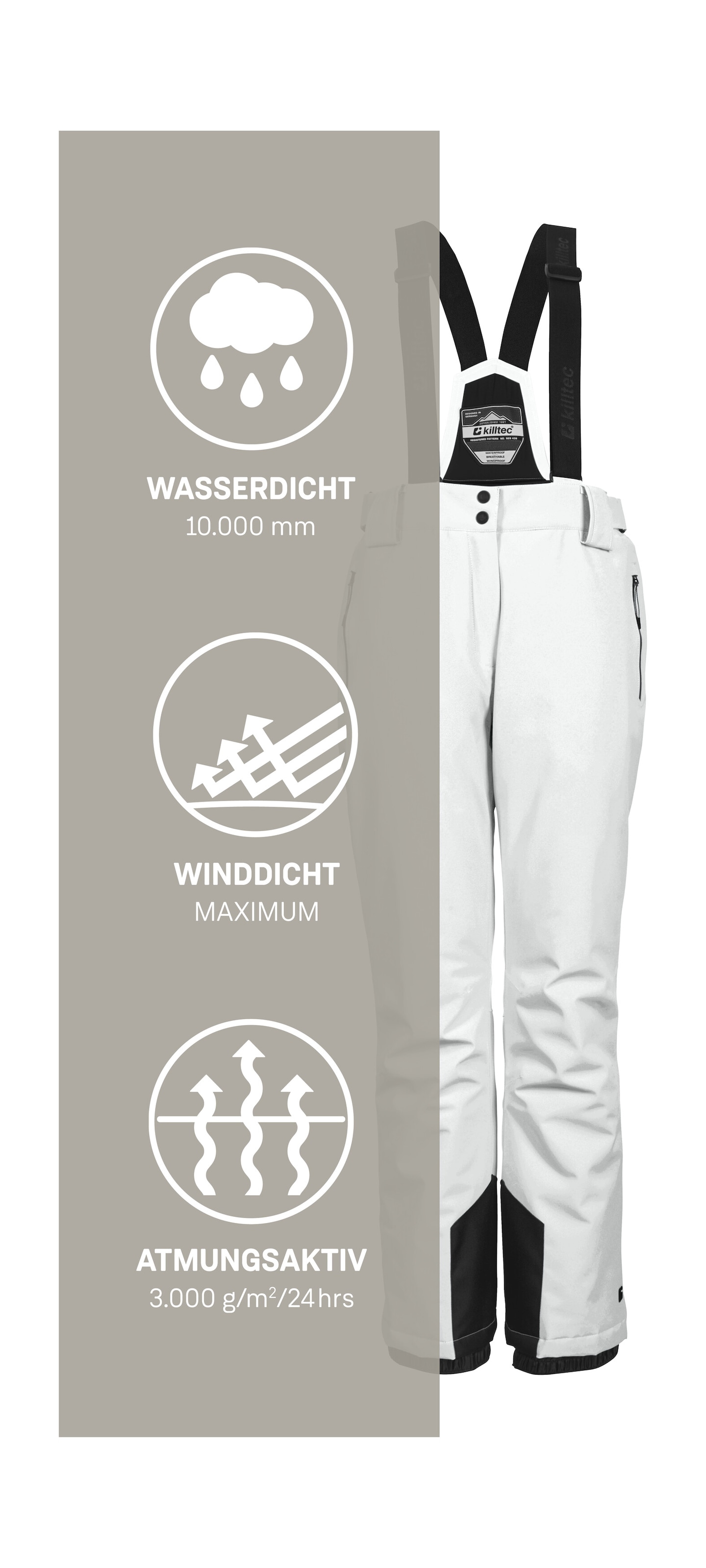 Killtec Skihose »KSW 249 WMN SKI PNTS«  Wind- und wasserdicht, verstellbar, Teflon EcoElite™-Imprägnierung