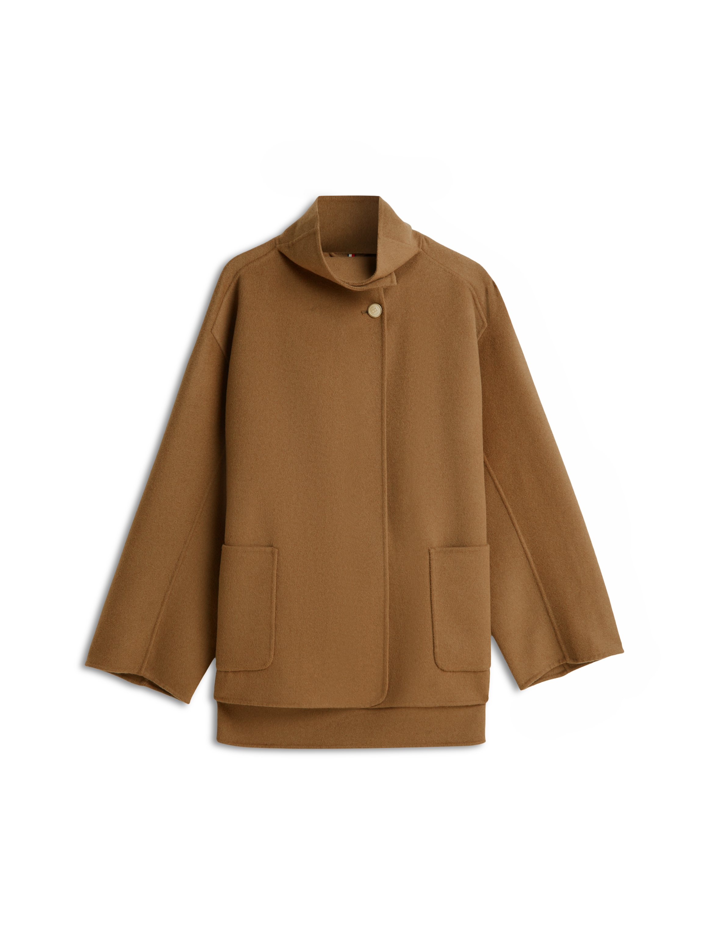 Tommy Hilfiger Manteau court »DF WOOL GB FUNNEL NK COAT« mit Wolle