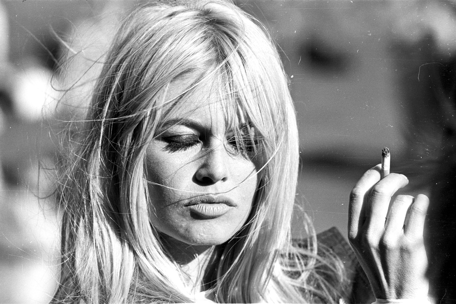 queence Acrylglasbild »Brigitte Bardot«, Schwarz-Weiss-Stars-Frau, Fine Art-Print in Galeriequalität