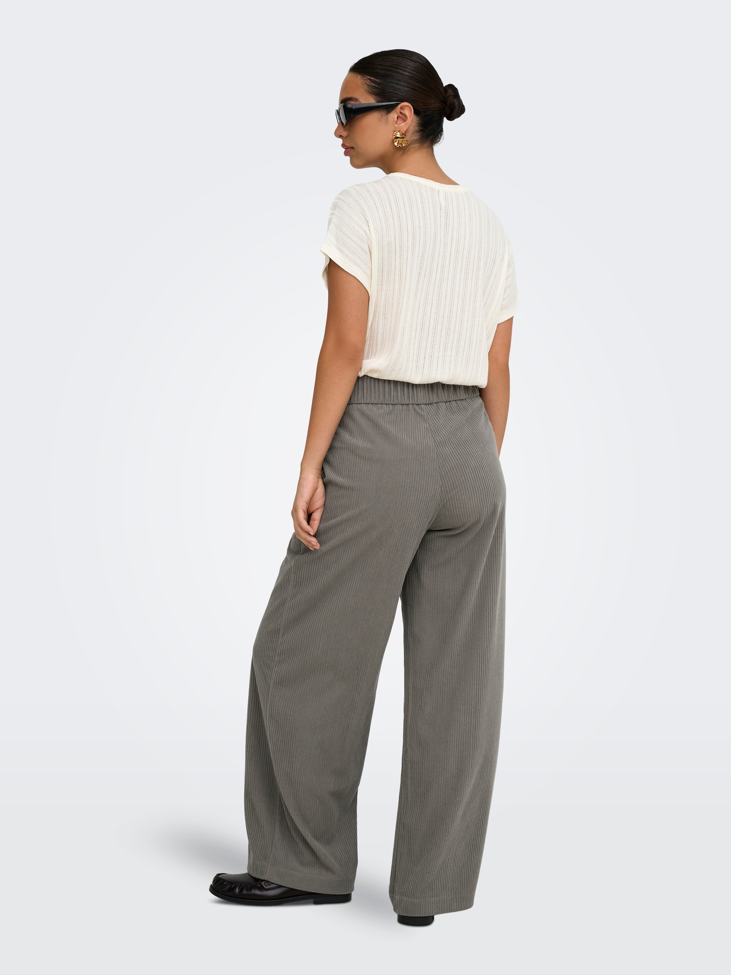 JDY Cordhose »JDYGEGGO CORD PANT JRS NOOS«  Polyester, loose fit