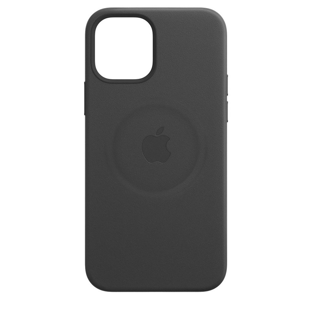 Apple Smartphone-Hülle »Apple iPhone 12/12 Pro Leder Case Mag Black«, iPhone 12-iPhone 12 Pro, 15,5 cm (6,1 Zoll), MHKG3ZM/A