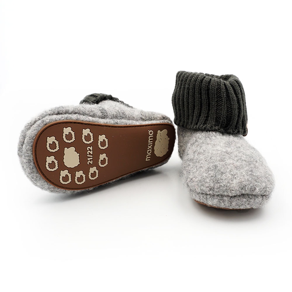 MAXIMO Hüttenschuhe  Lauflernschuhe, Wagenschuhe, Elastisches Bündchen