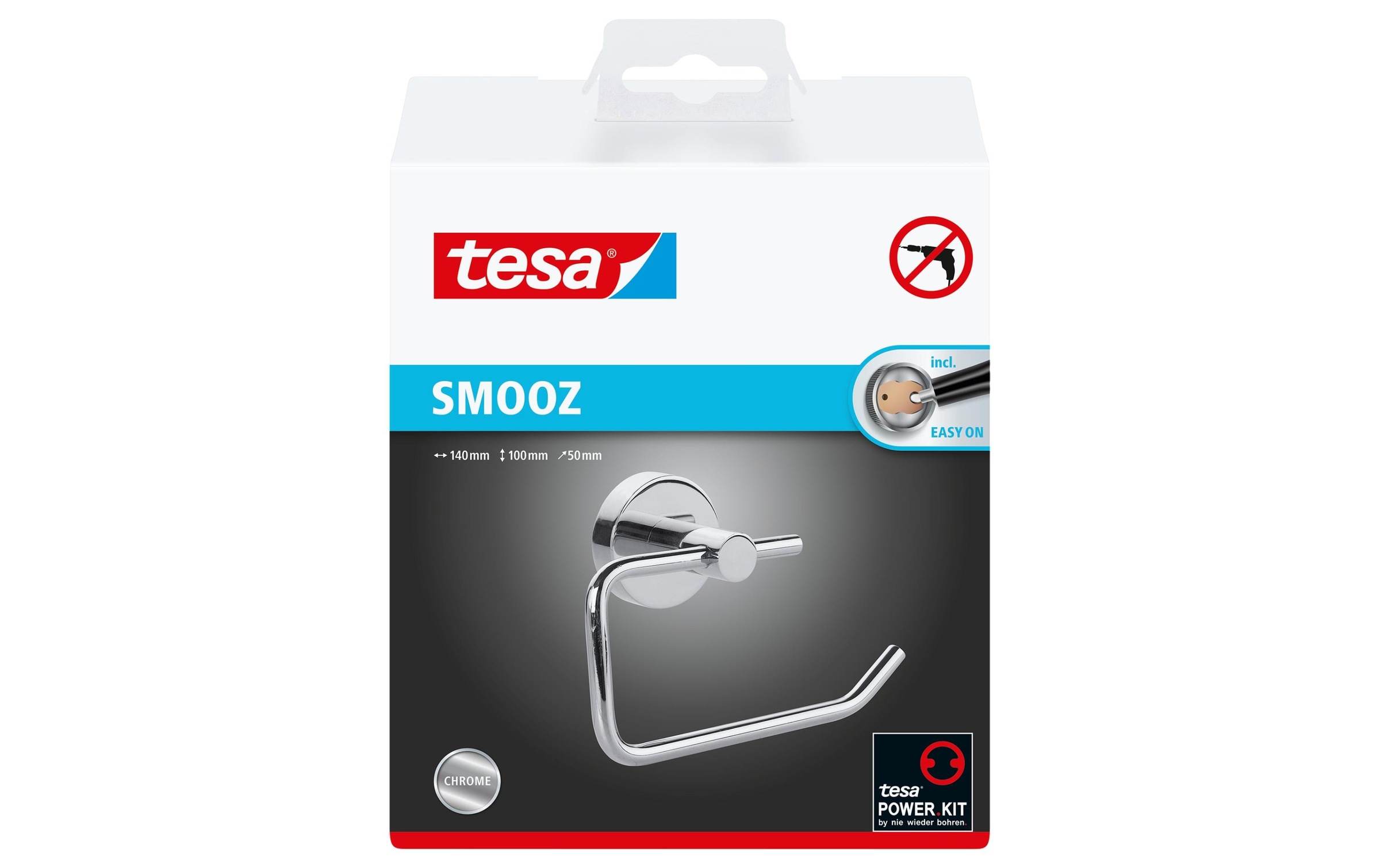tesa Toilettenpapierhalter »ohne Deckel«