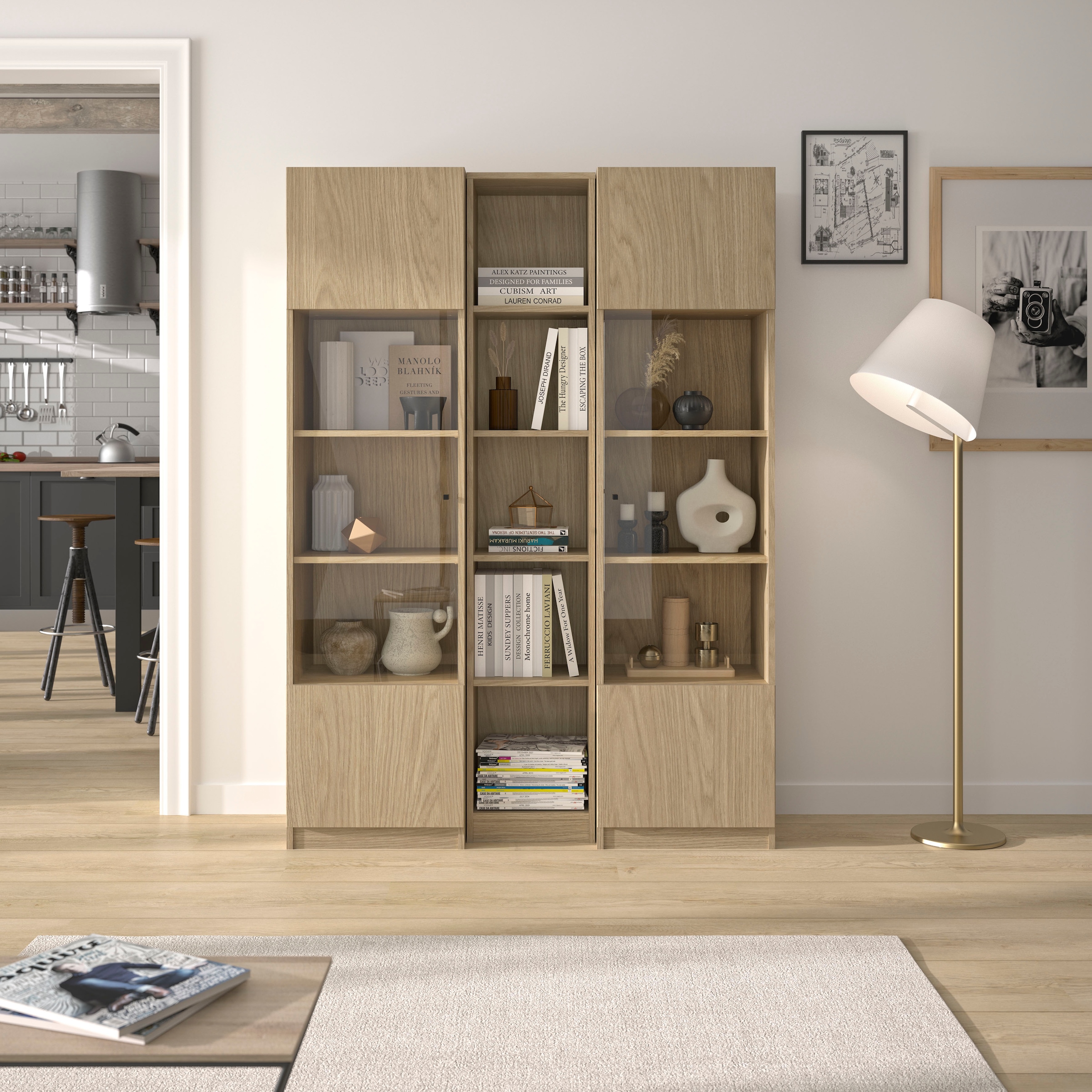 Gami Vitrine »Vitrine Iris mit 1 Tür« Funktionale Vitrine mit Glastür