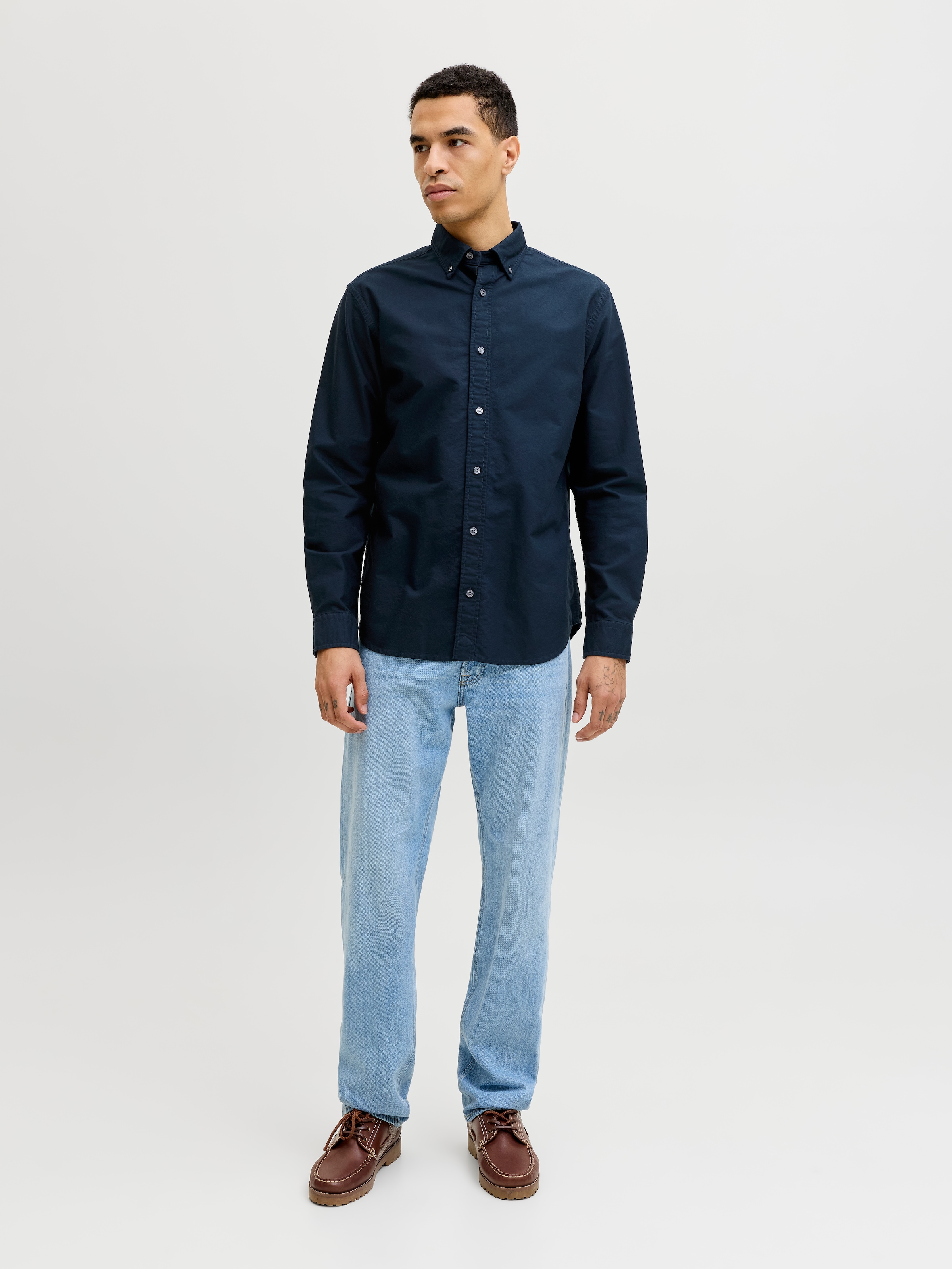 Jack & Jones Chemise à manches longues »JPRBLUHARVEY OXFORD L/S SHIRT SN« Baumwolle, regular fit
