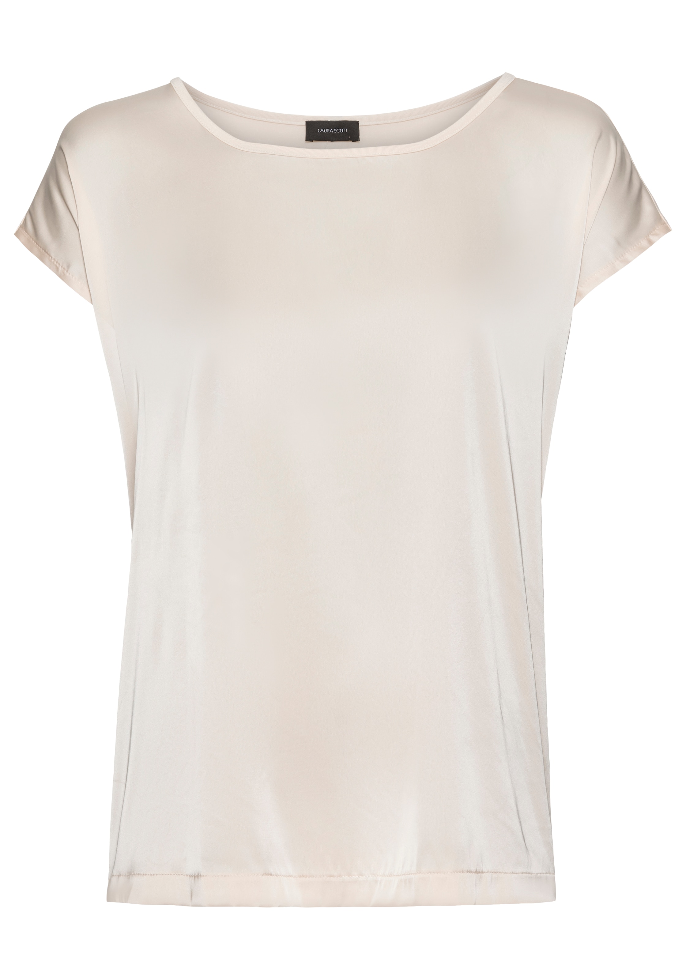 Laura Scott Shirtbluse, aus Satin und Jersey