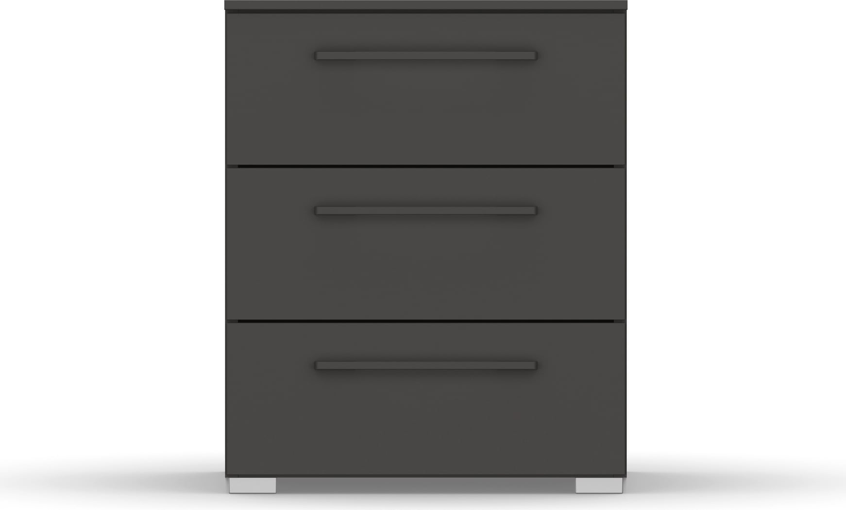 Image of rauch Nachtkommode "Nachttisch Nachtkonsole Nachtschrank SKAT PURE" inkl. SOFT-CLOSE-FUNKTION, mit 3 Schubladen in puristischem Design MADE IN GERMANY