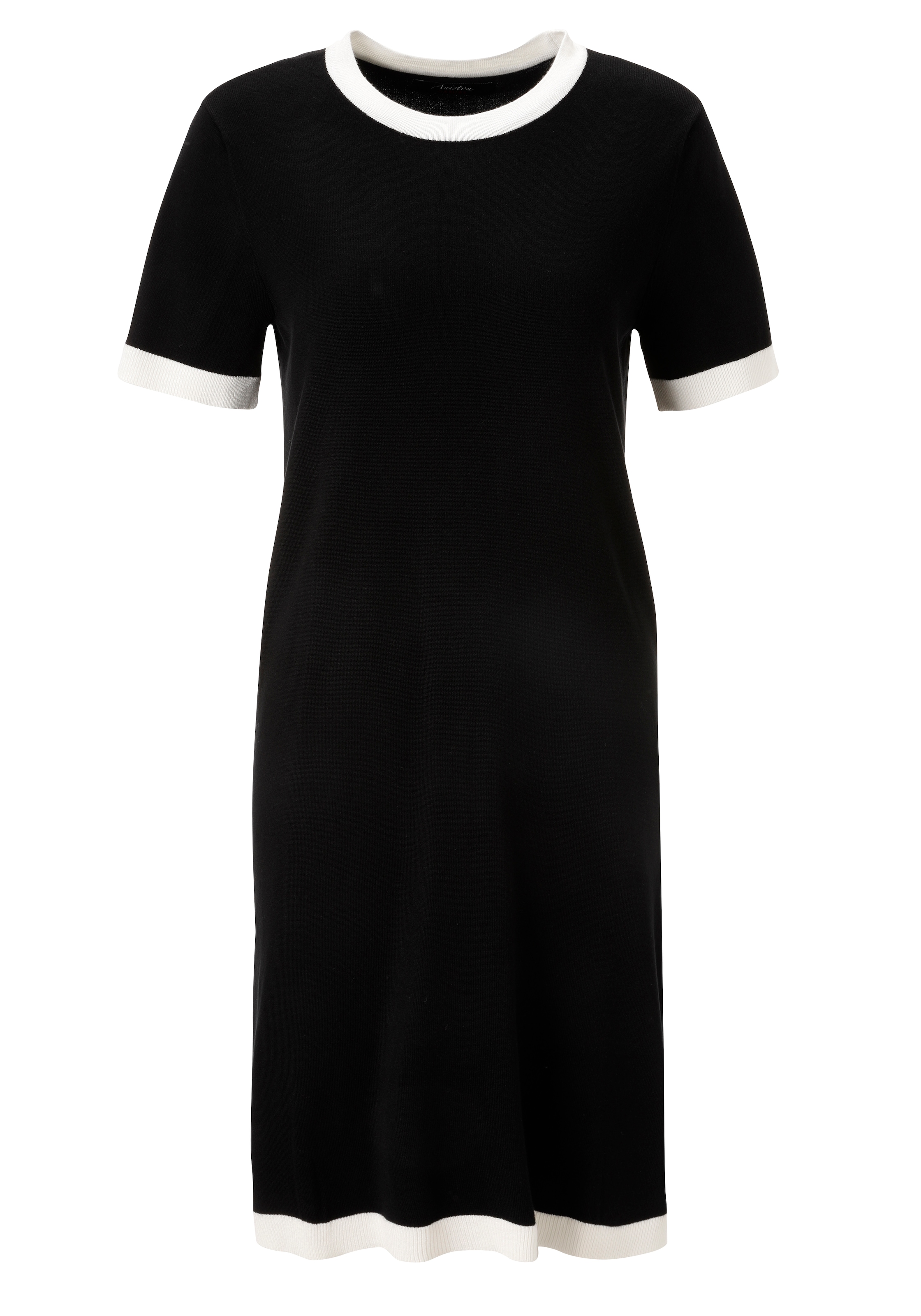 Aniston CASUAL Strickkleid, mit kontrastfarbigen Ripp-Bündchen - NEUE KOLLEKTION