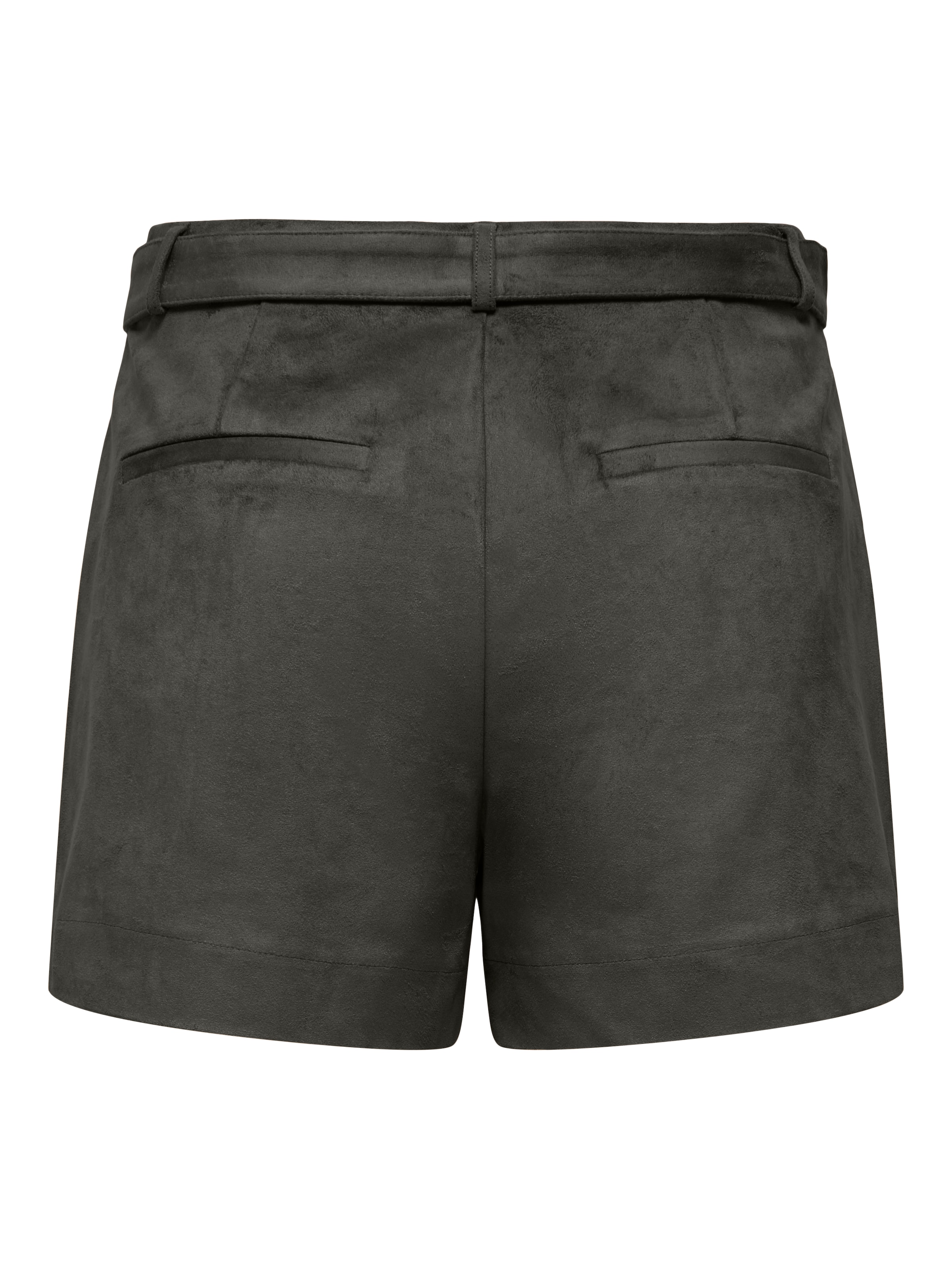 ONLY Short »ONLTAVIA HW FAUX SUEDE BELT SHORTS PNT«  mélange de matériaux, imitation daim, avec ceinture