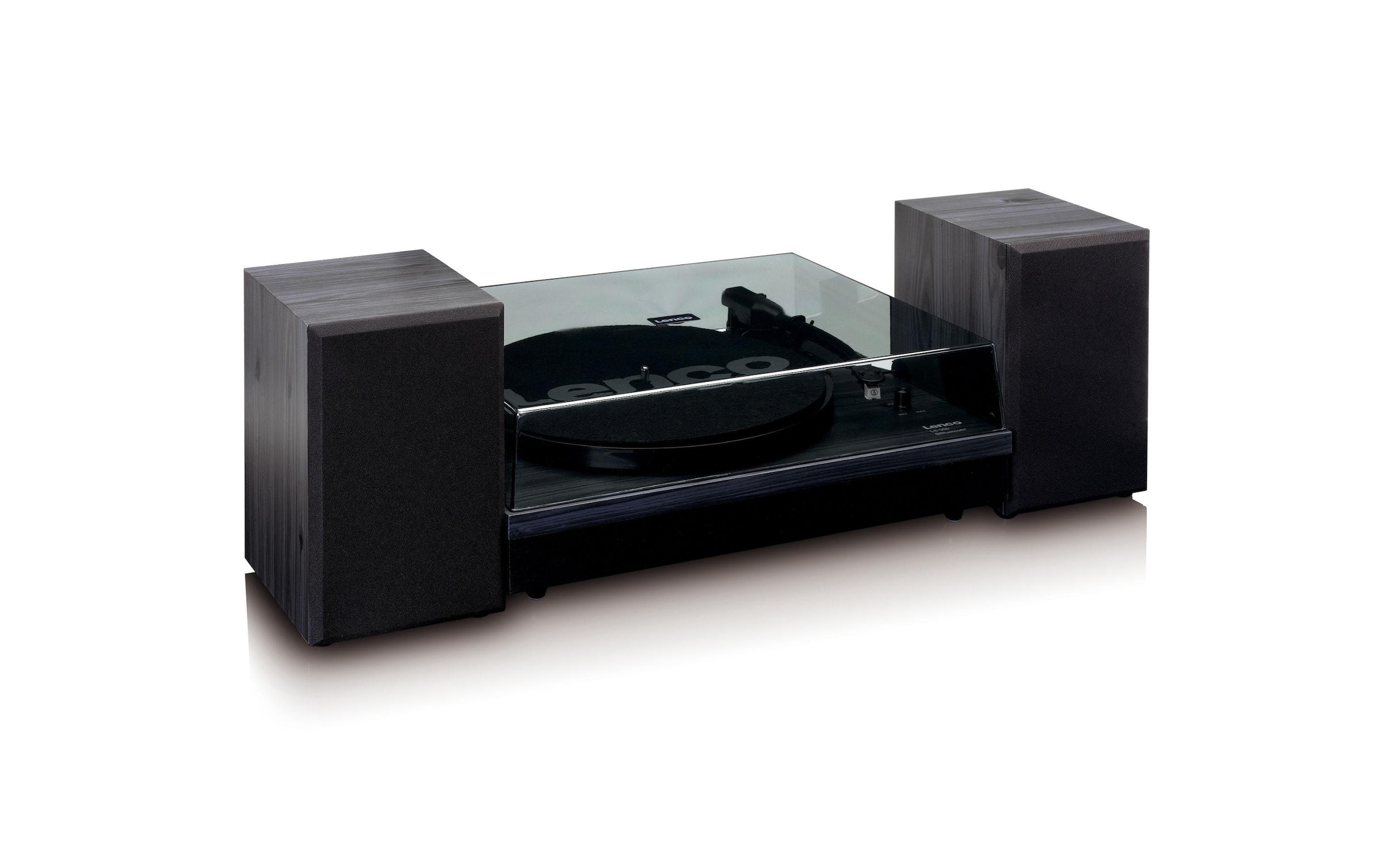 Lenco Plattenspieler »LS-300BK Plattenspieler mit ext. Lautsprechern«