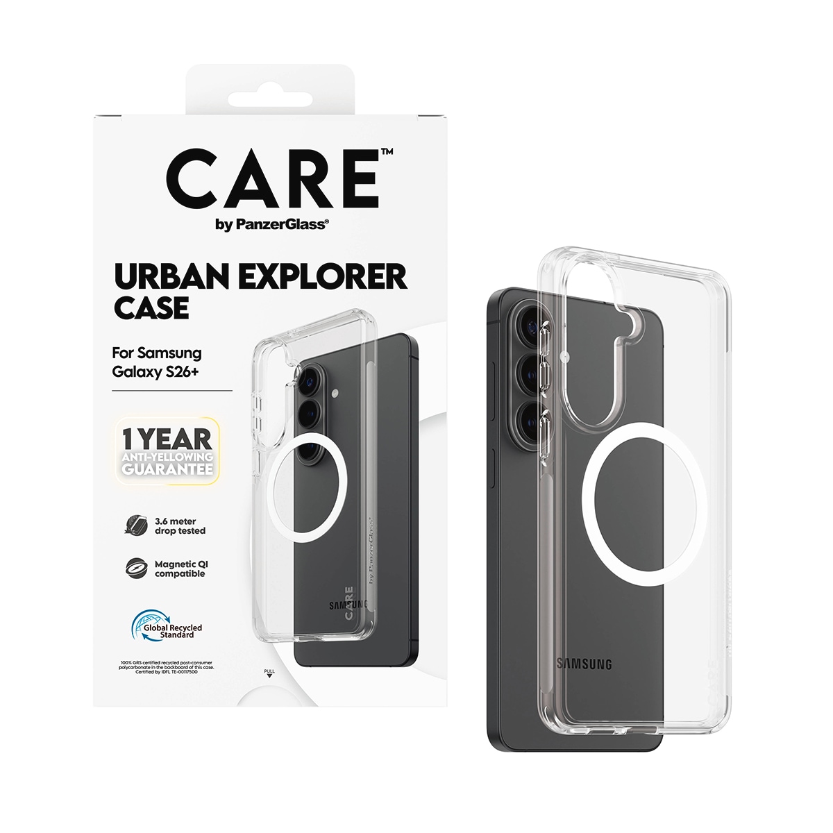 CARE by PanzerGlass Housse pour téléphone portable »Urban Explorer Case mit Qi für Samsung Galaxy S26+« Backcover, Schutzhülle, Handyschutzhülle, Case, Schutzcase, stossfest