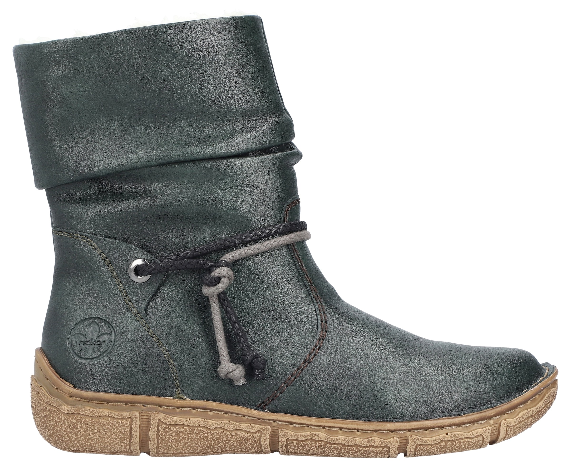 Rieker Winterboots, Winterstiefelette, slouchy Schaft, Reissverschluss, mit Warmfutter