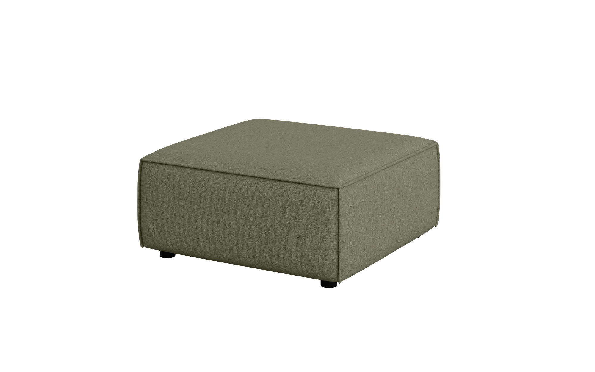 INOSIGN Polsterhocker »Polsterhocker Cavan, Masse B/T/H: 90/90/42 cm«, passend zur Serie, mit Wellenunterfederung, auch in Bouclé